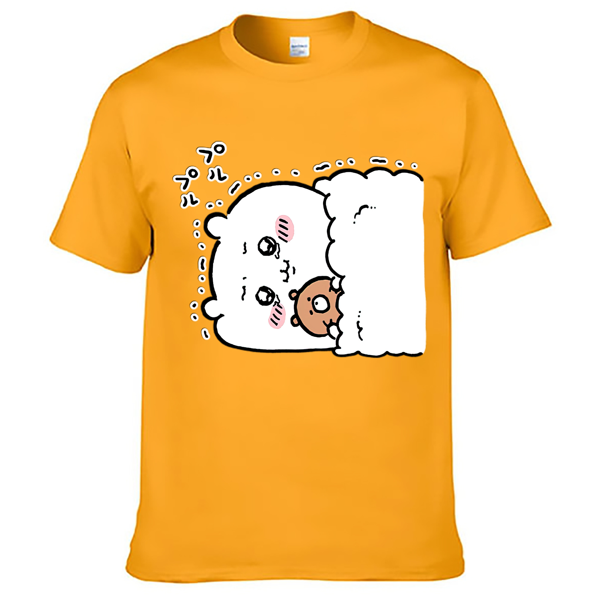 （画像用） ちいかわ ちいかわ Chii-kawa chiikawa レディースカジュアルプリントTシャツ（綿100％）