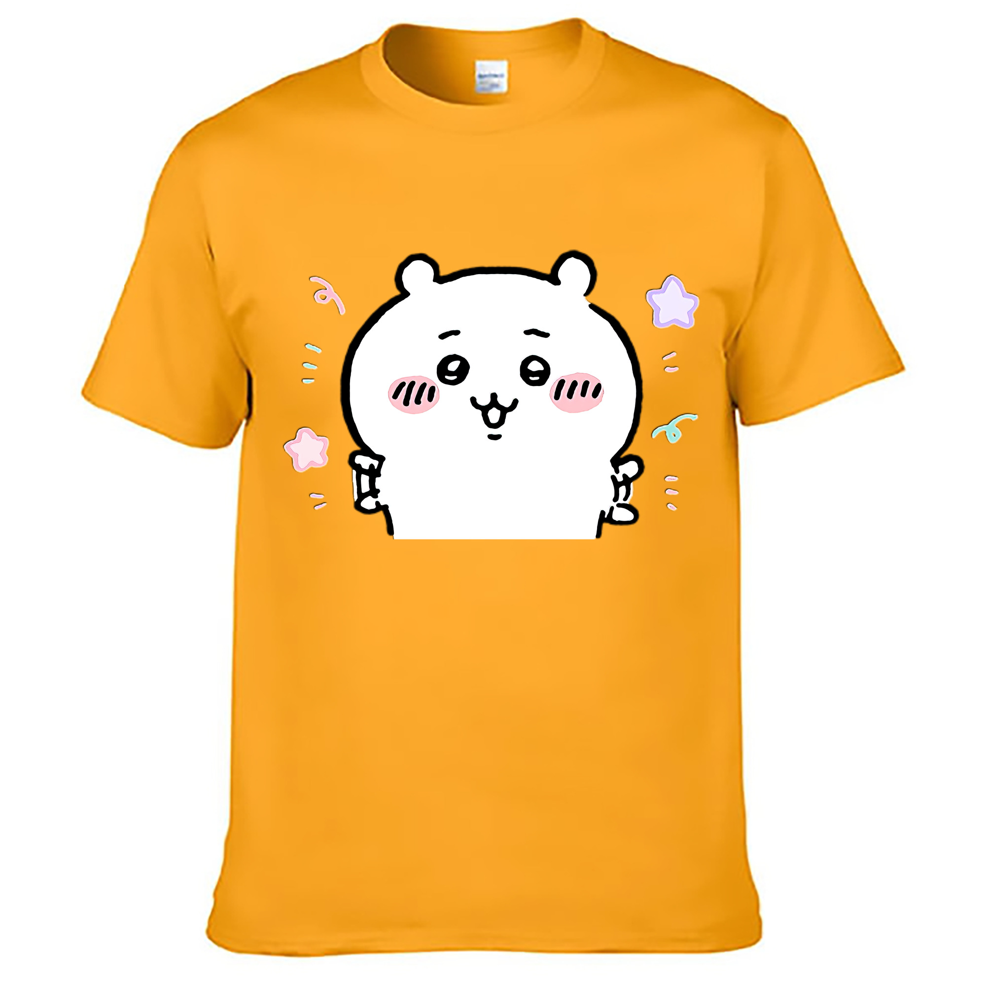 （画像用） ちいかわ ちいかわ Chii-kawa chiikawa レディースカジュアルプリントTシャツ（綿100％）
