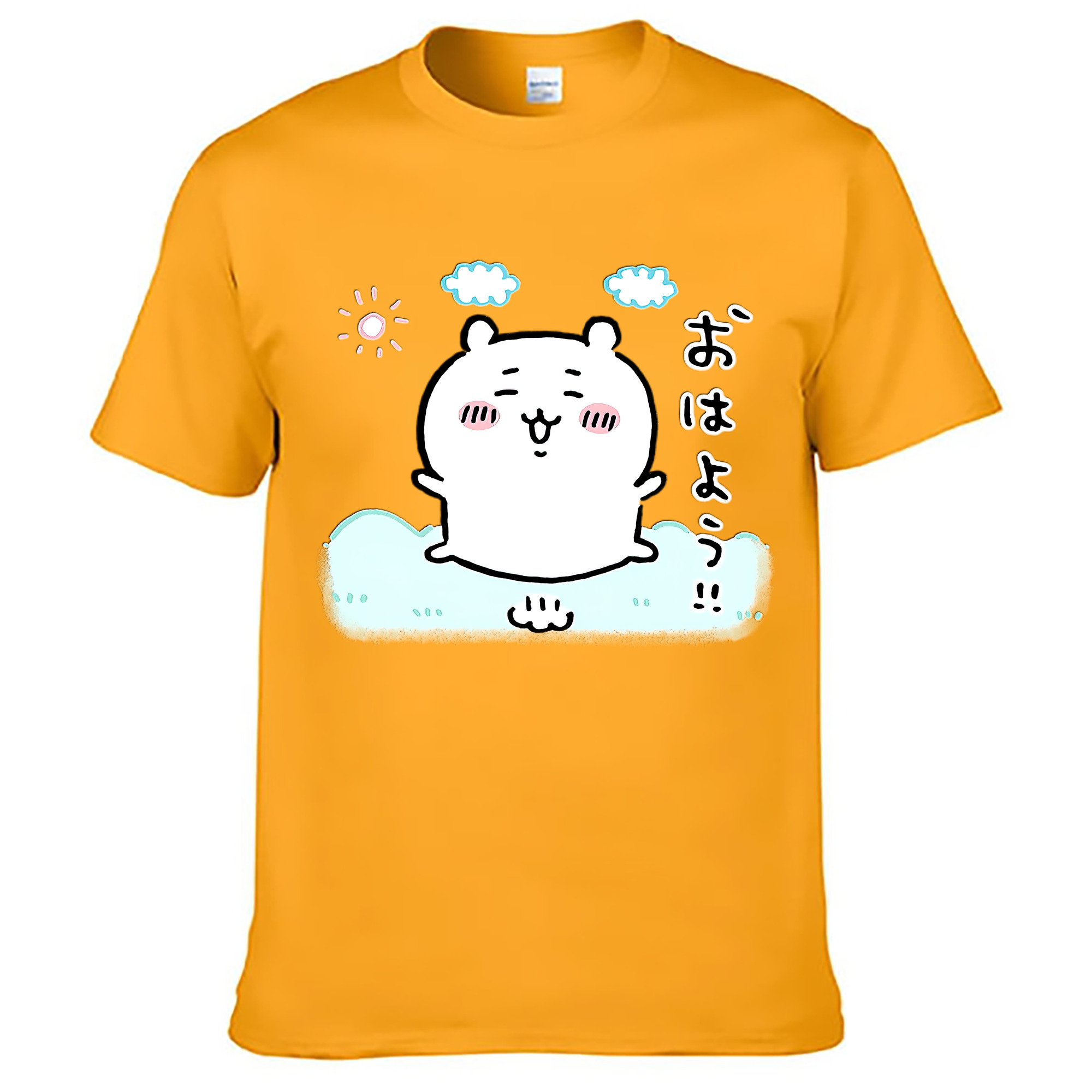 （画像用） ちいかわ ちいかわ Chii-kawa chiikawa レディースカジュアルプリントTシャツ（綿100％）