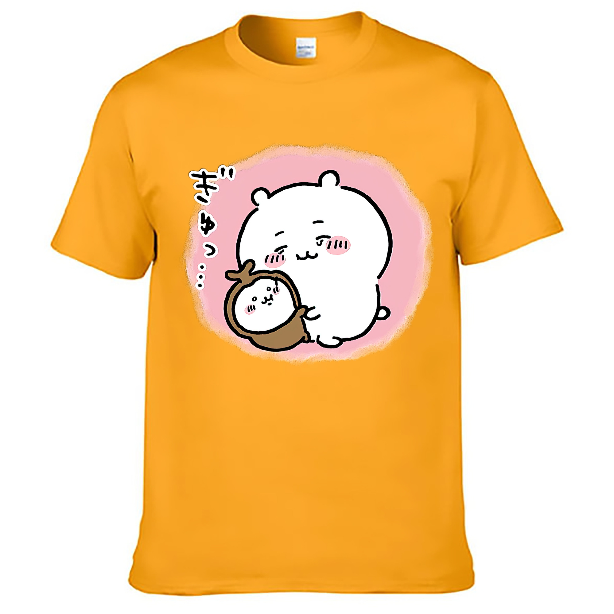 （画像用） ちいかわ ちいかわ Chii-kawa chiikawa レディースカジュアルプリントTシャツ（綿100％）
