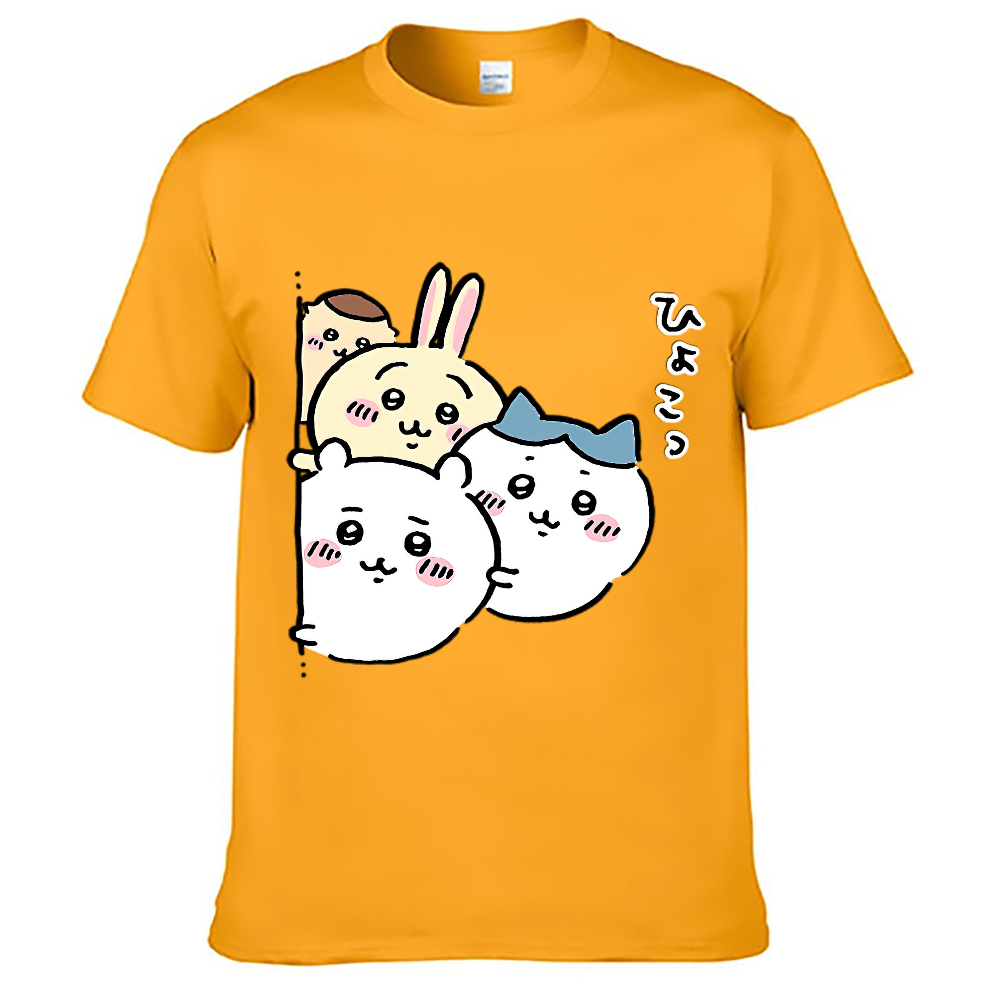 （画像用） ちいかわ ちいかわ Chii-kawa chiikawa レディースカジュアルプリントTシャツ（綿100％）
