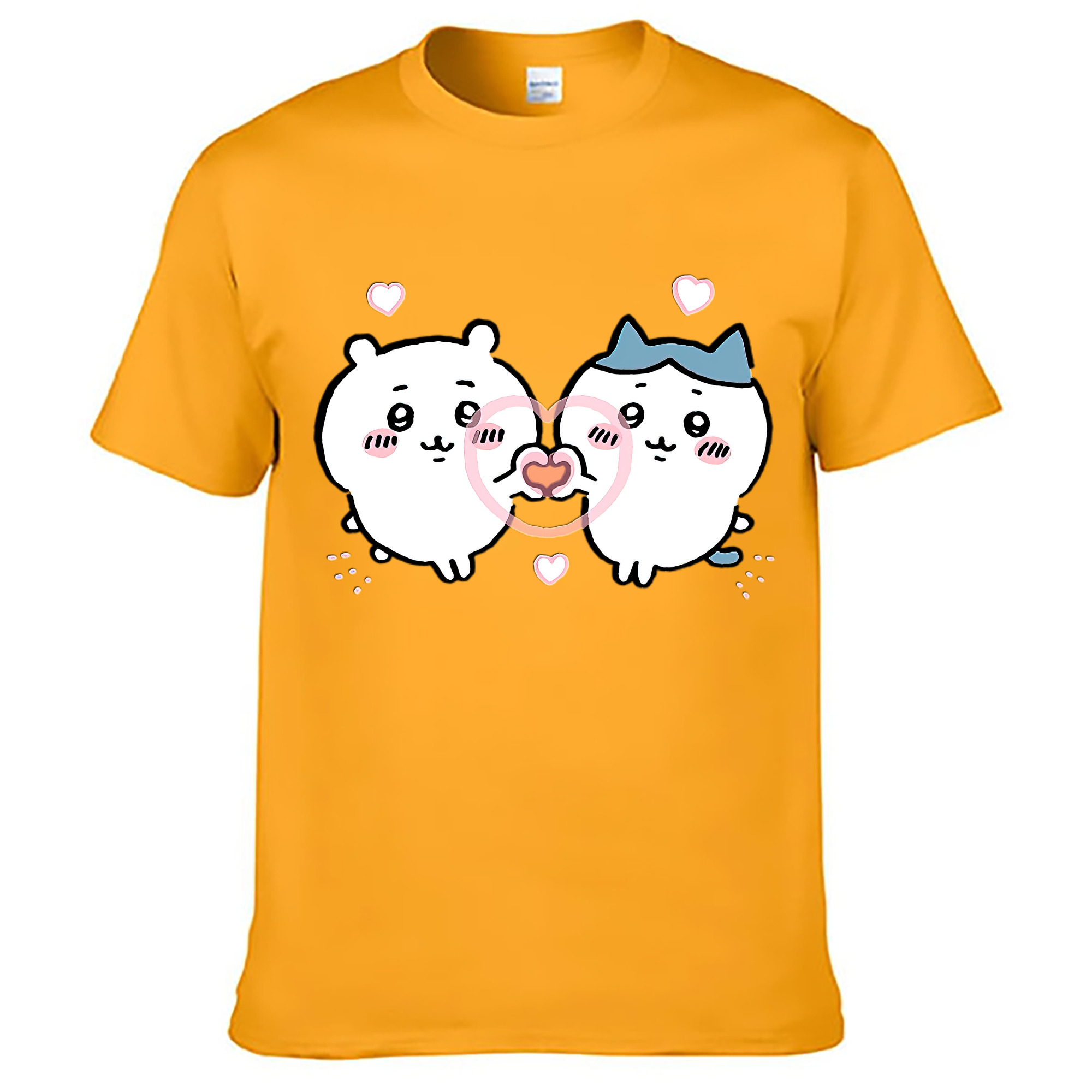 （画像用） ちいかわ ちいかわ Chii-kawa chiikawa レディースカジュアルプリントTシャツ（綿100％）