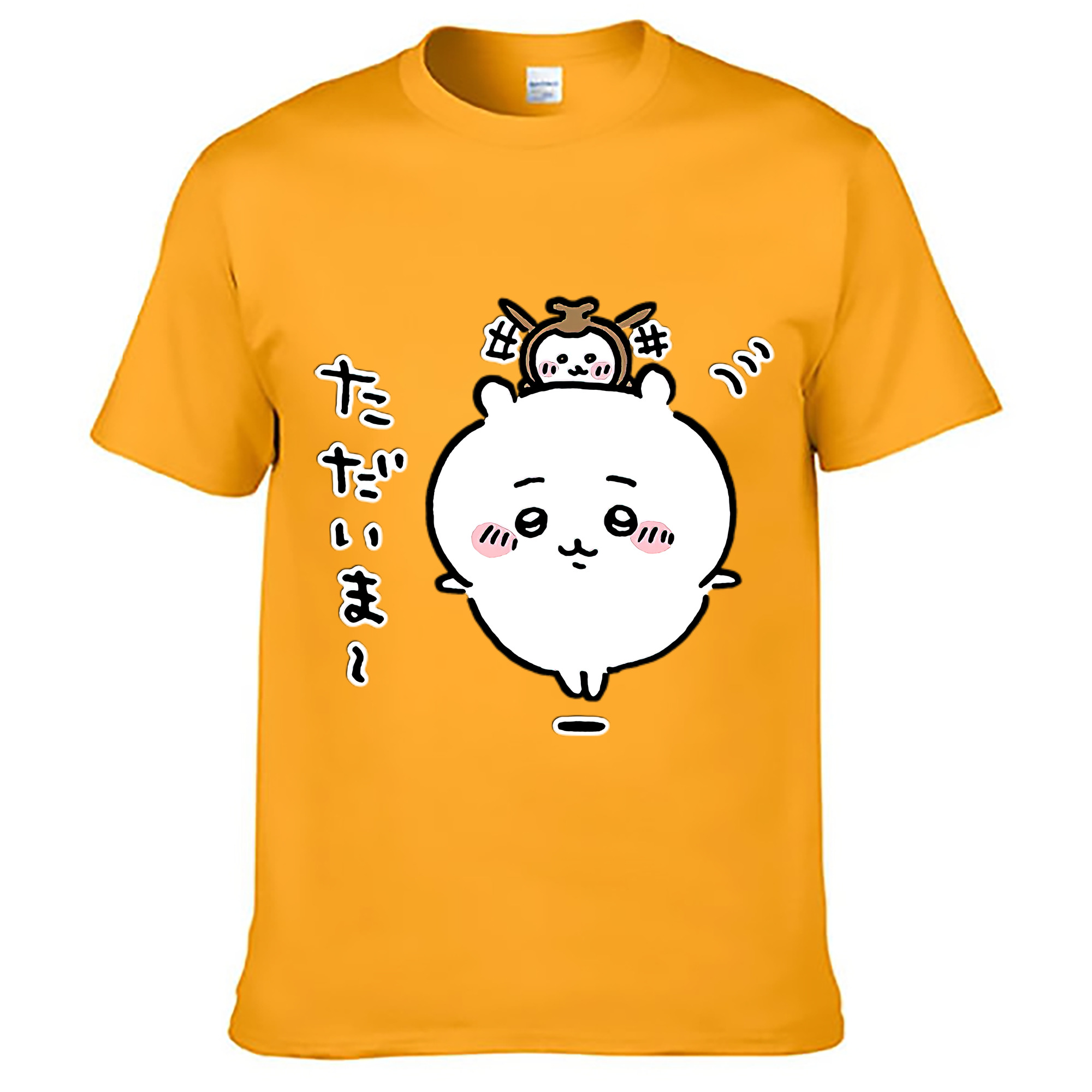 （画像用） ちいかわ ちいかわ Chii-kawa chiikawa レディースカジュアルプリントTシャツ（綿100％）