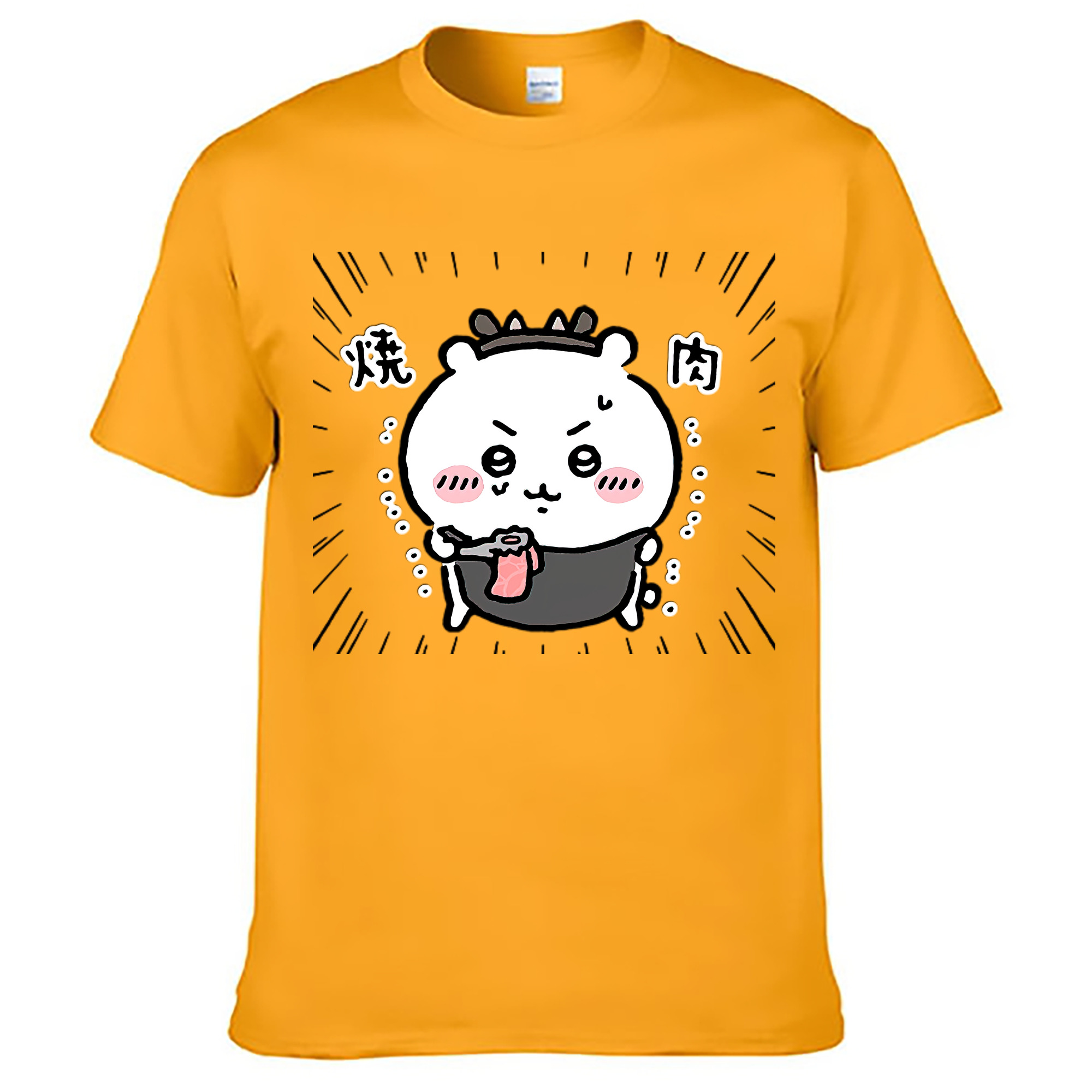 （画像用） ちいかわ ちいかわ Chii-kawa chiikawa レディースカジュアルプリントTシャツ（綿100％）