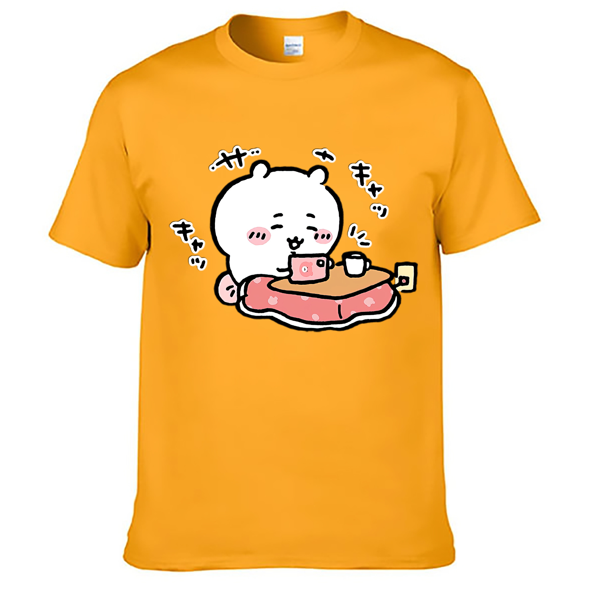 （画像用） ちいかわ ちいかわ Chii-kawa chiikawa レディースカジュアルプリントTシャツ（綿100％）