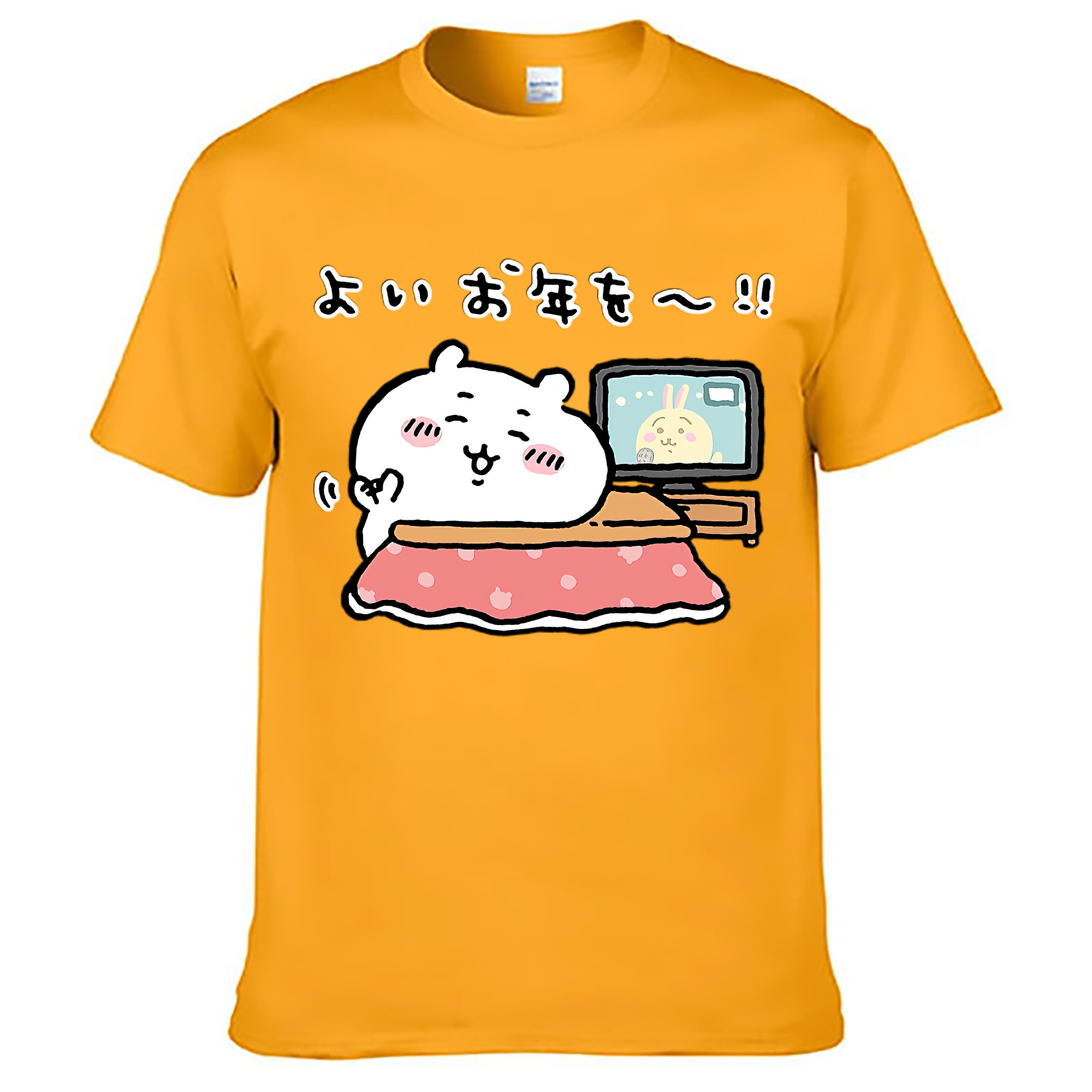 （画像用） ちいかわ ちいかわ Chii-kawa chiikawa レディースカジュアルプリントTシャツ（綿100％）