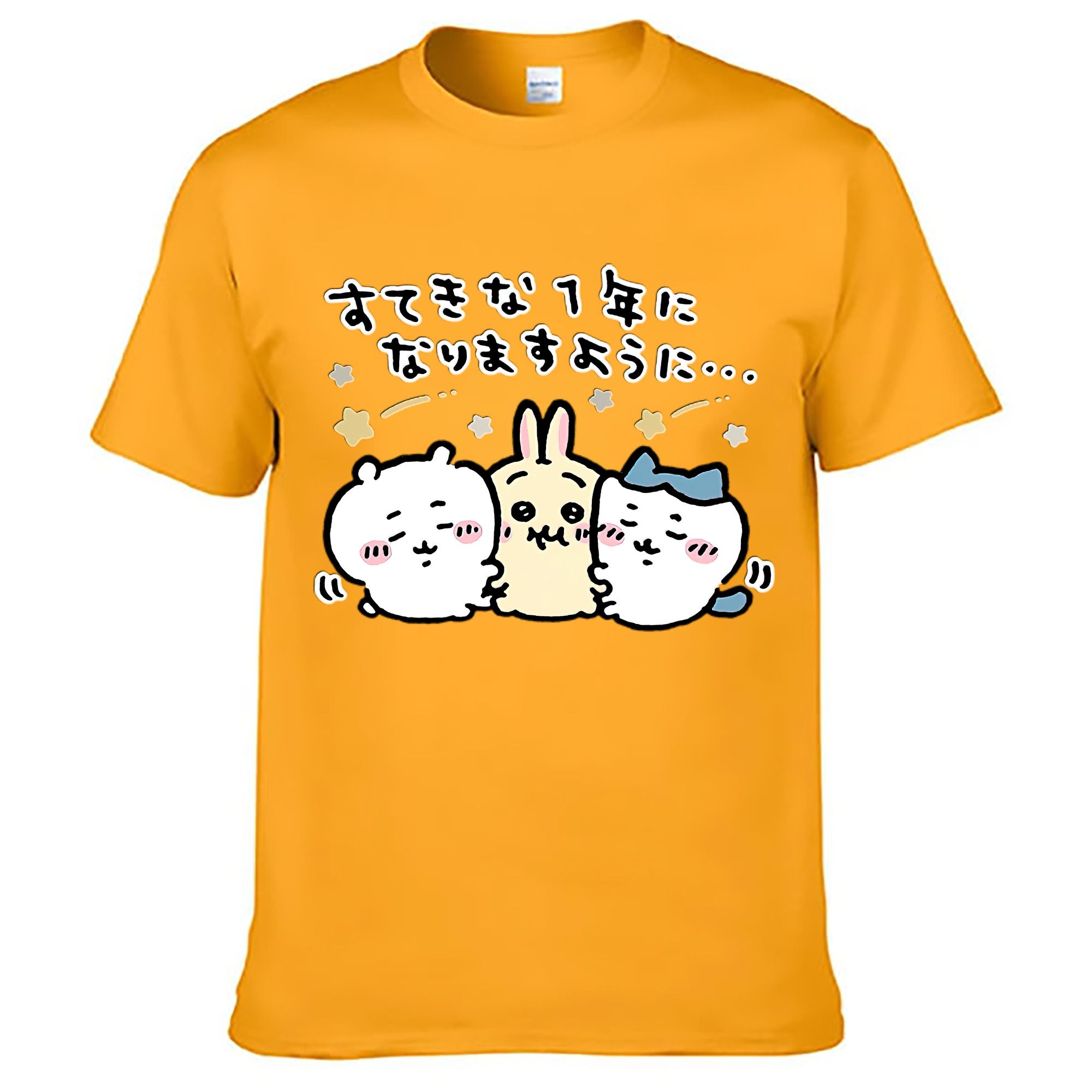 （画像用） ちいかわ ちいかわ Chii-kawa chiikawa レディースカジュアルプリントTシャツ（綿100％）