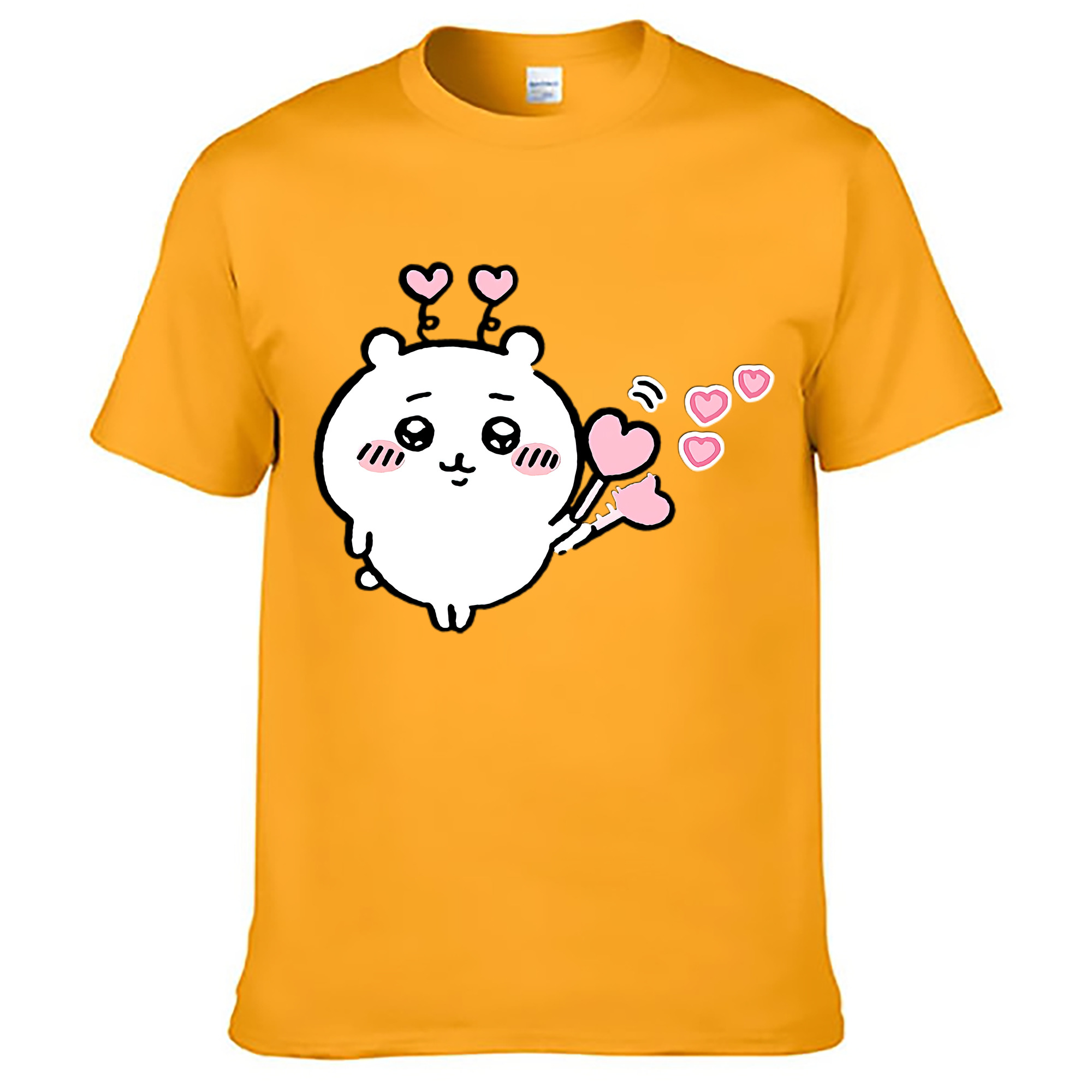（画像用） ちいかわ ちいかわ Chii-kawa chiikawa レディースカジュアルプリントTシャツ（綿100％）