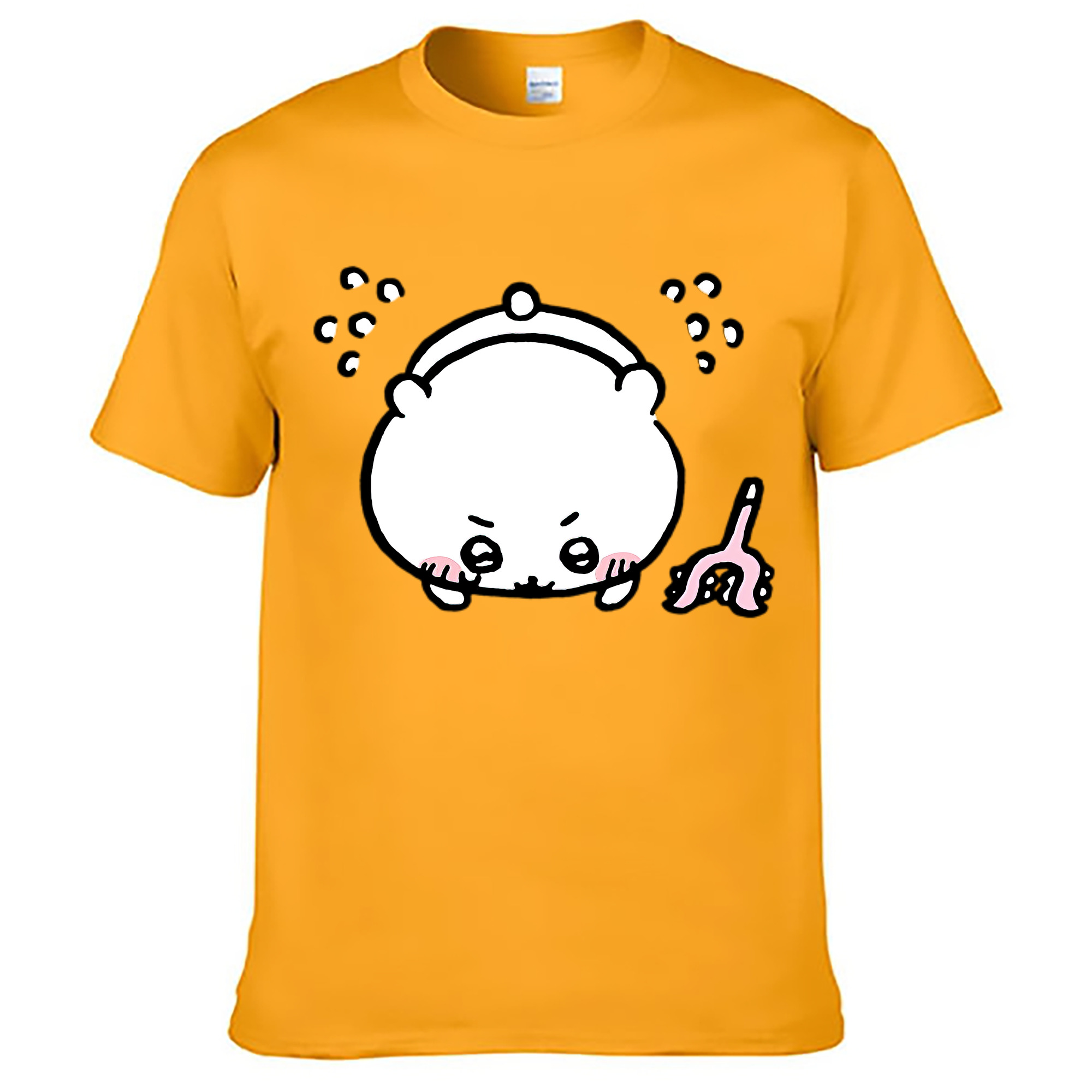 （画像用） ちいかわ ちいかわ Chii-kawa chiikawa レディースカジュアルプリントTシャツ（綿100％）