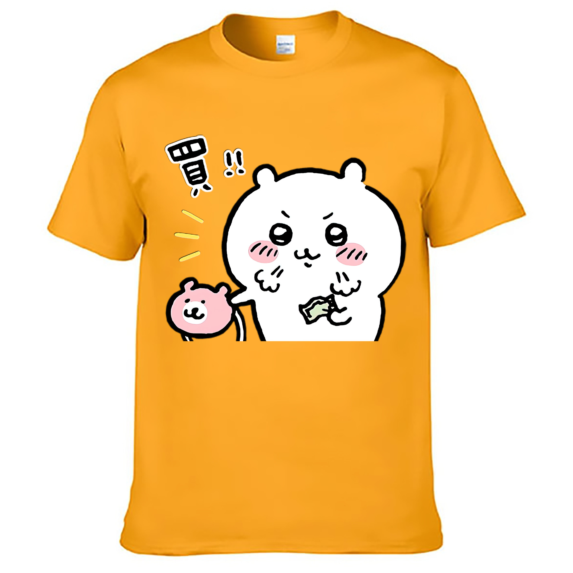 （画像用） ちいかわ ちいかわ Chii-kawa chiikawa レディースカジュアルプリントTシャツ（綿100％）