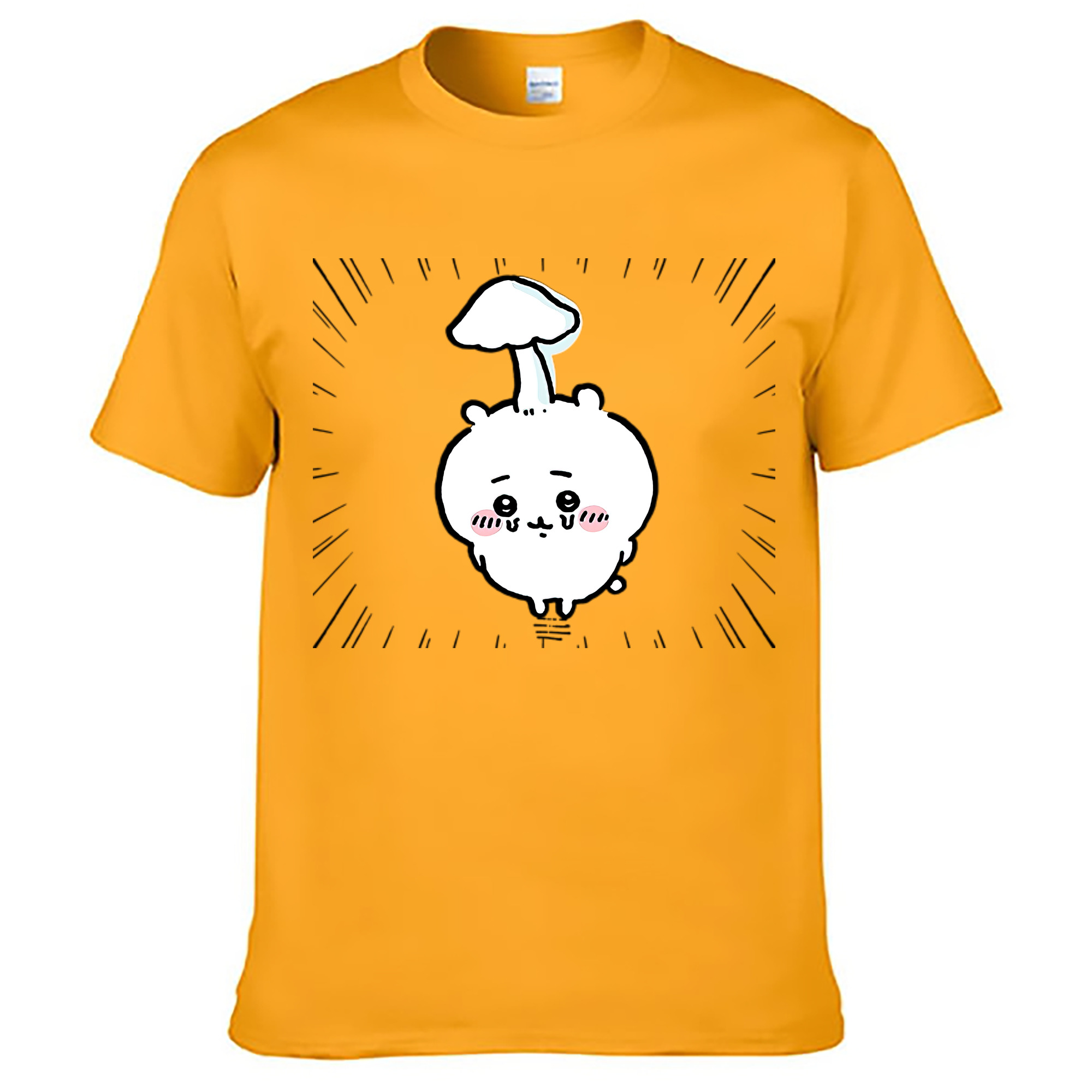 （画像用） ちいかわ ちいかわ Chii-kawa chiikawa レディースカジュアルプリントTシャツ（綿100％）