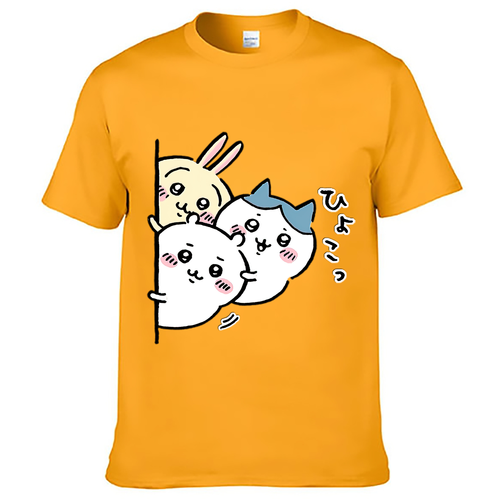 （画像用） ちいかわ うさぎ Chii-kawa usagi レディースカジュアルプリントTシャツ（綿100％）