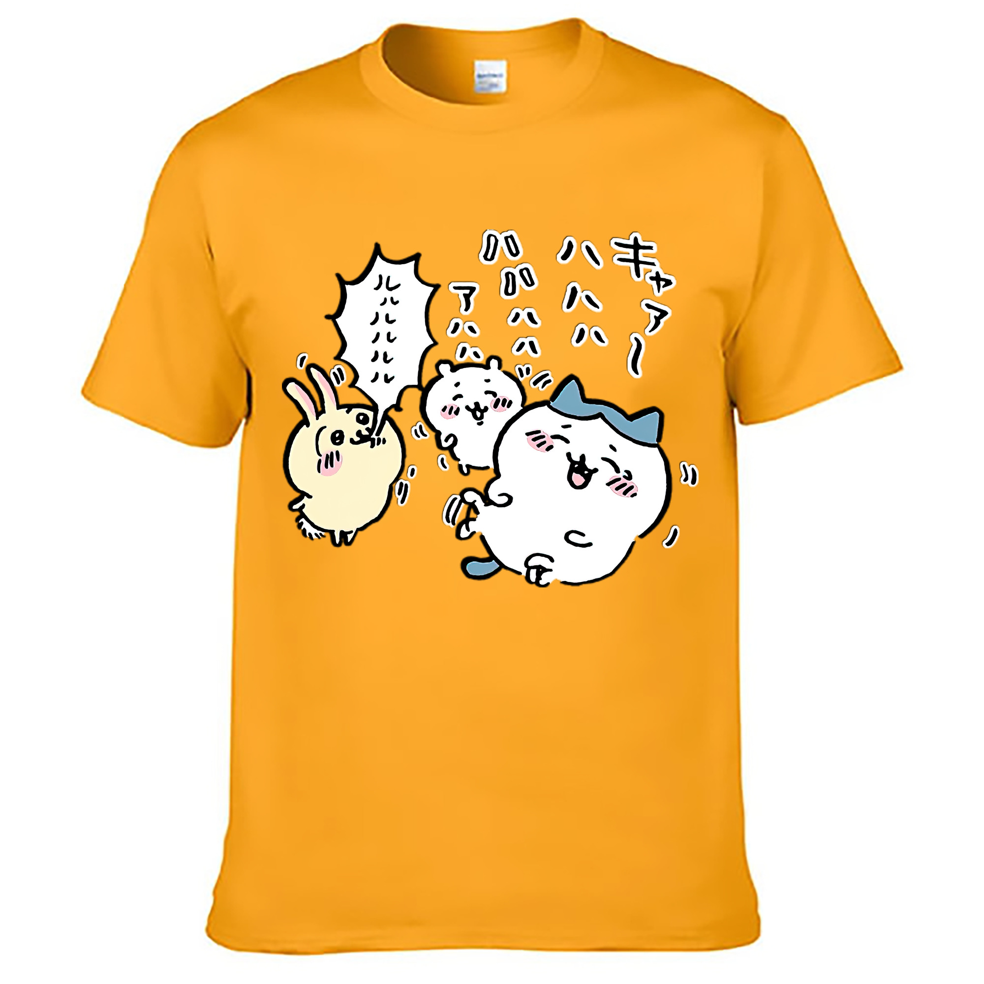 （画像用） ちいかわ うさぎ Chii-kawa usagi レディースカジュアルプリントTシャツ（綿100％）