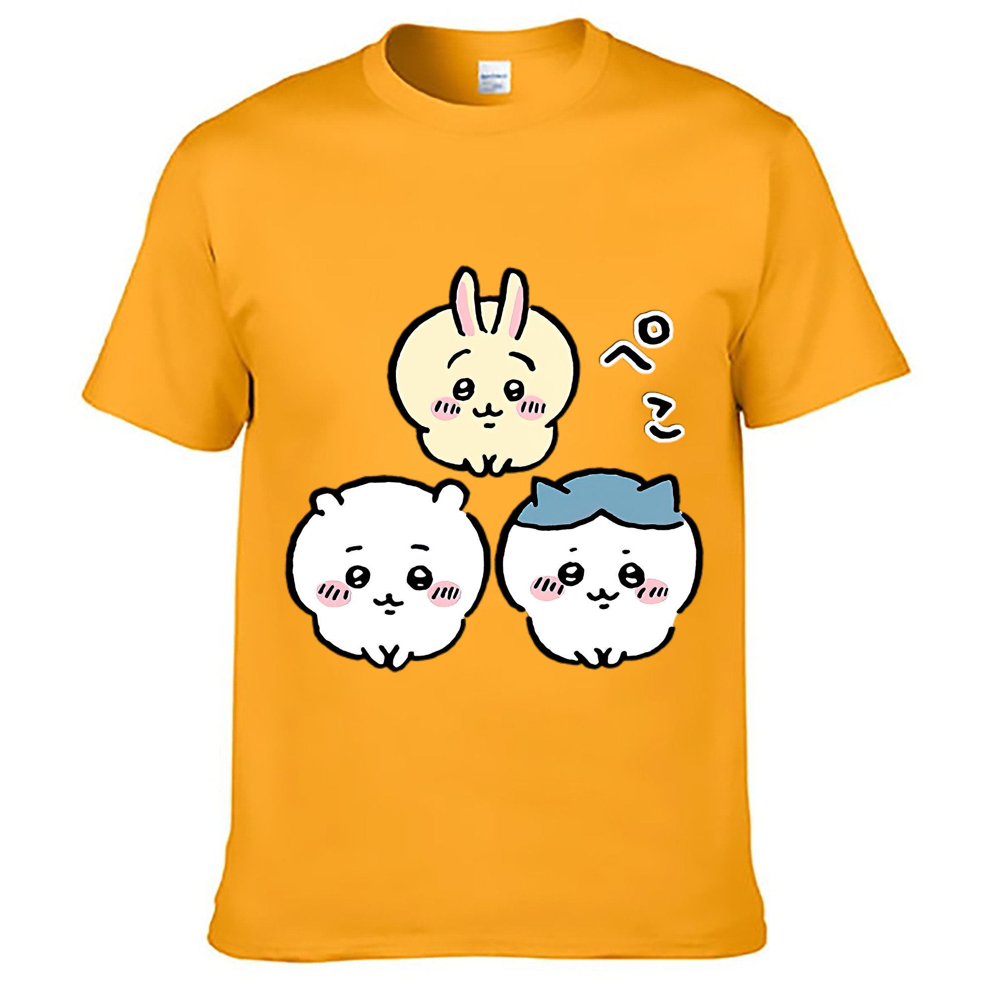 （画像用） ちいかわ うさぎ Chii-kawa usagi レディースカジュアルプリントTシャツ（綿100％）