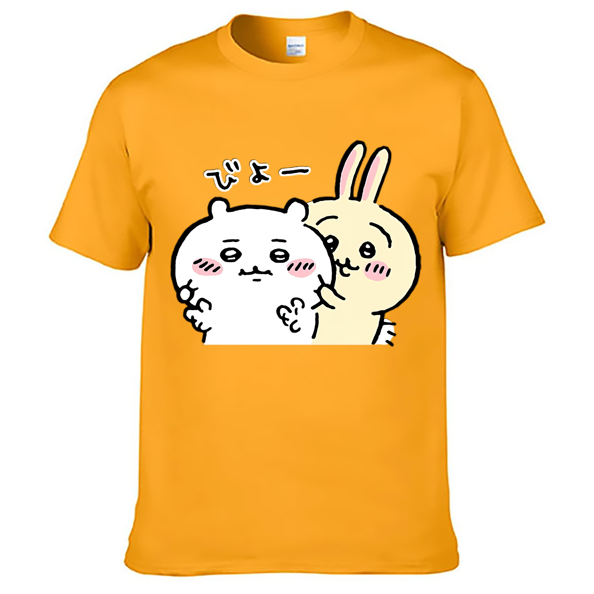 （画像用） ちいかわ うさぎ Chii-kawa usagi レディースカジュアルプリントTシャツ（綿100％）