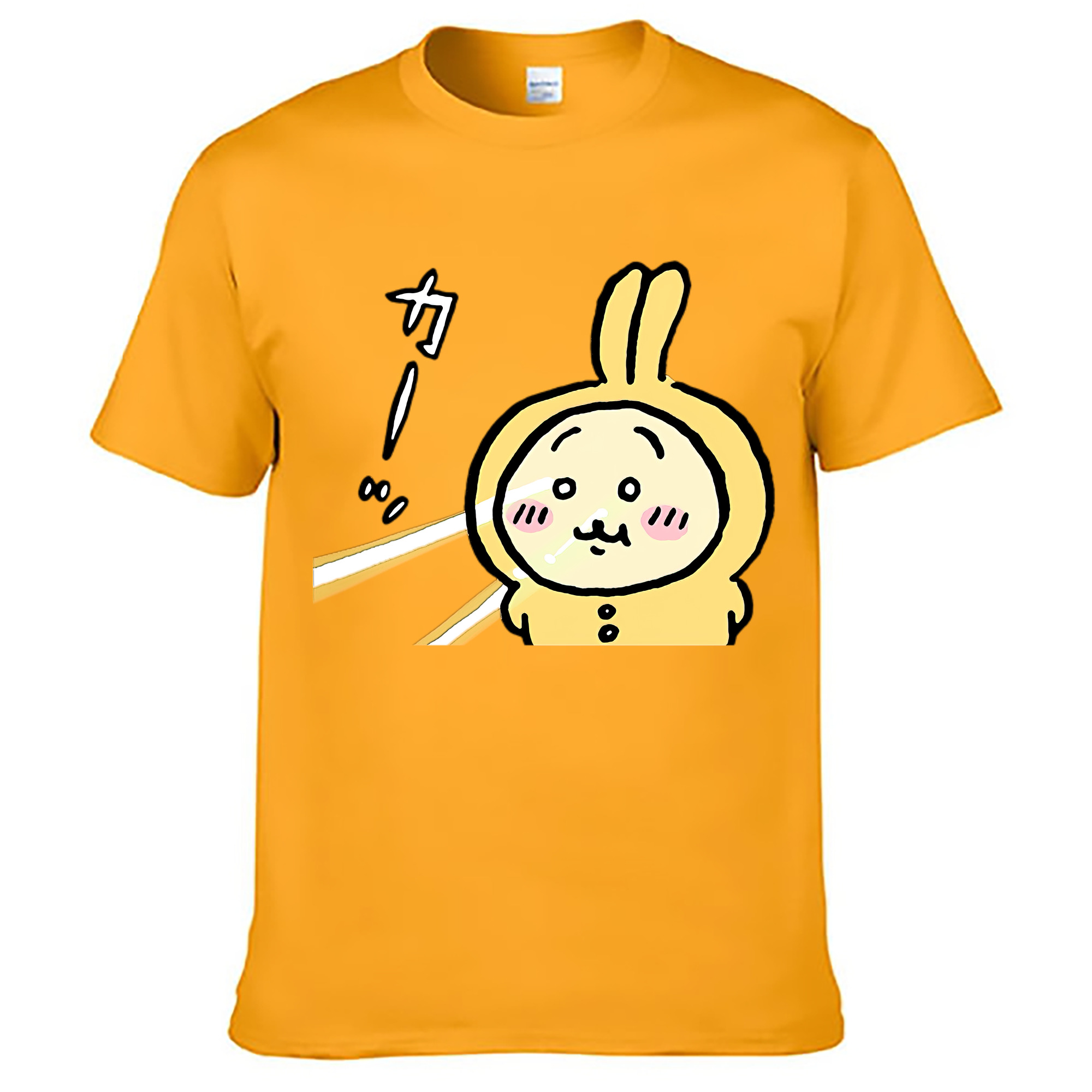 （画像用） ちいかわ うさぎ Chii-kawa usagi レディースカジュアルプリントTシャツ（綿100％）