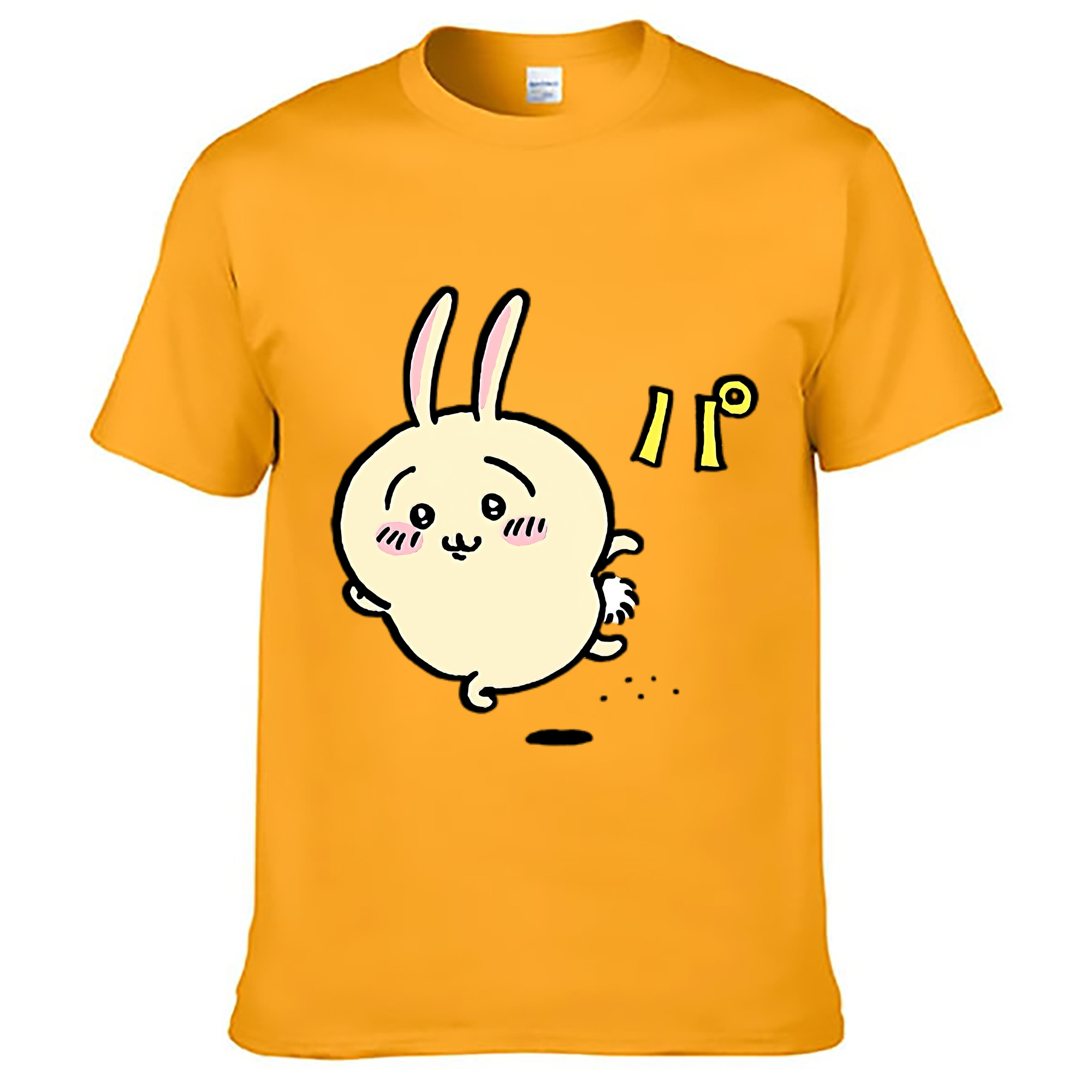 （画像用） ちいかわ うさぎ Chii-kawa usagi レディースカジュアルプリントTシャツ（綿100％）