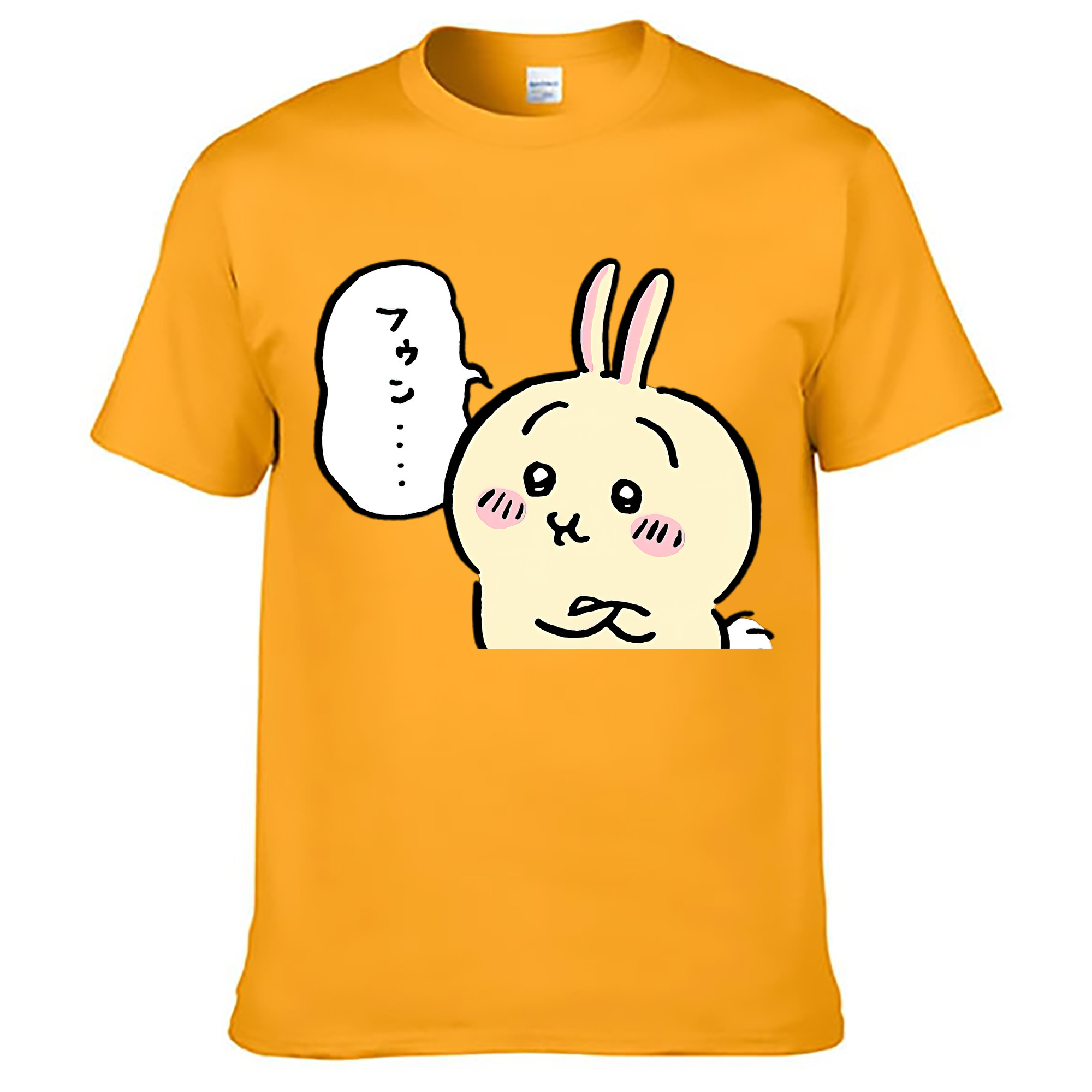 （画像用） ちいかわ うさぎ Chii-kawa usagi レディースカジュアルプリントTシャツ（綿100％）