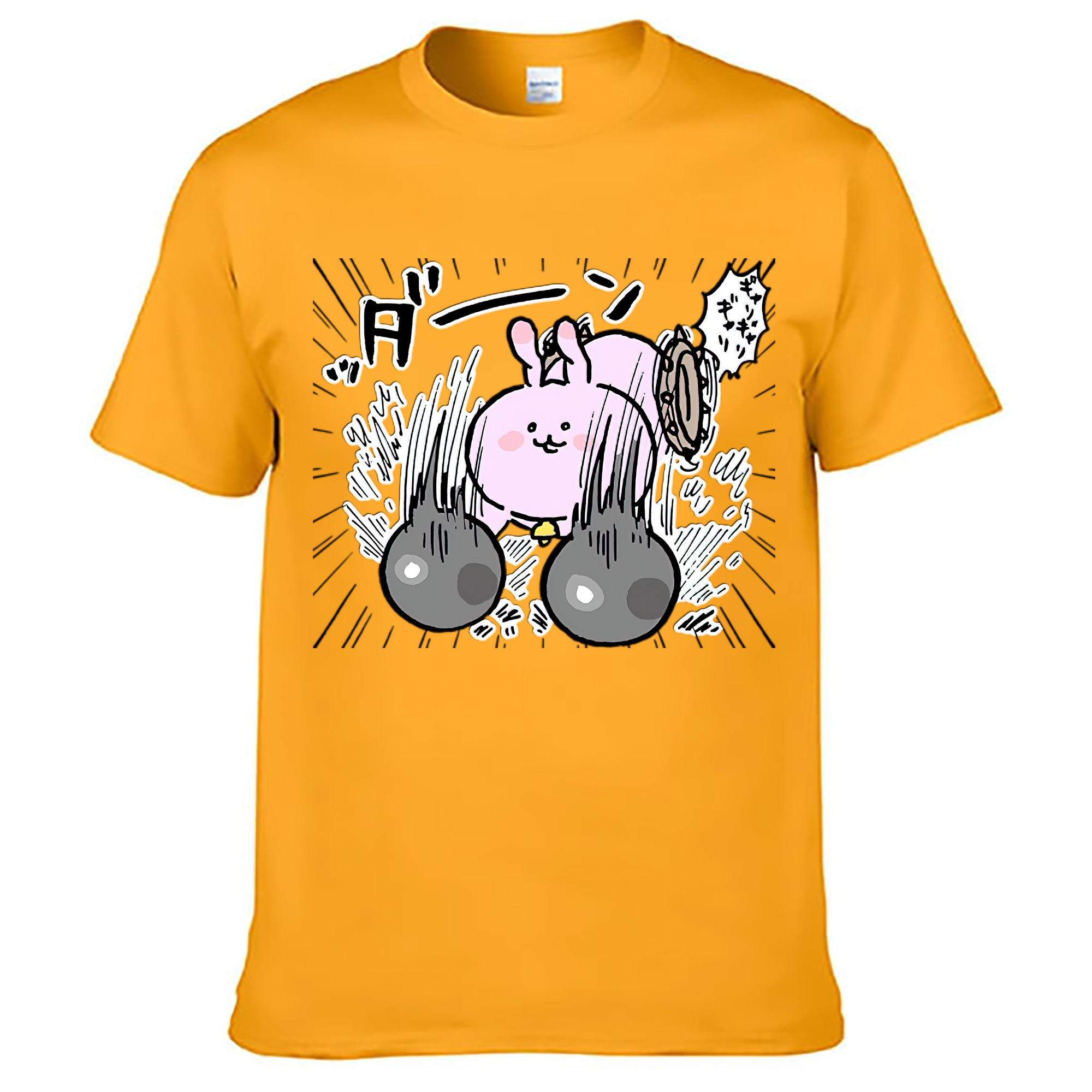 （画像用） ちいかわ うさぎ Chii-kawa usagi レディースカジュアルプリントTシャツ（綿100％）
