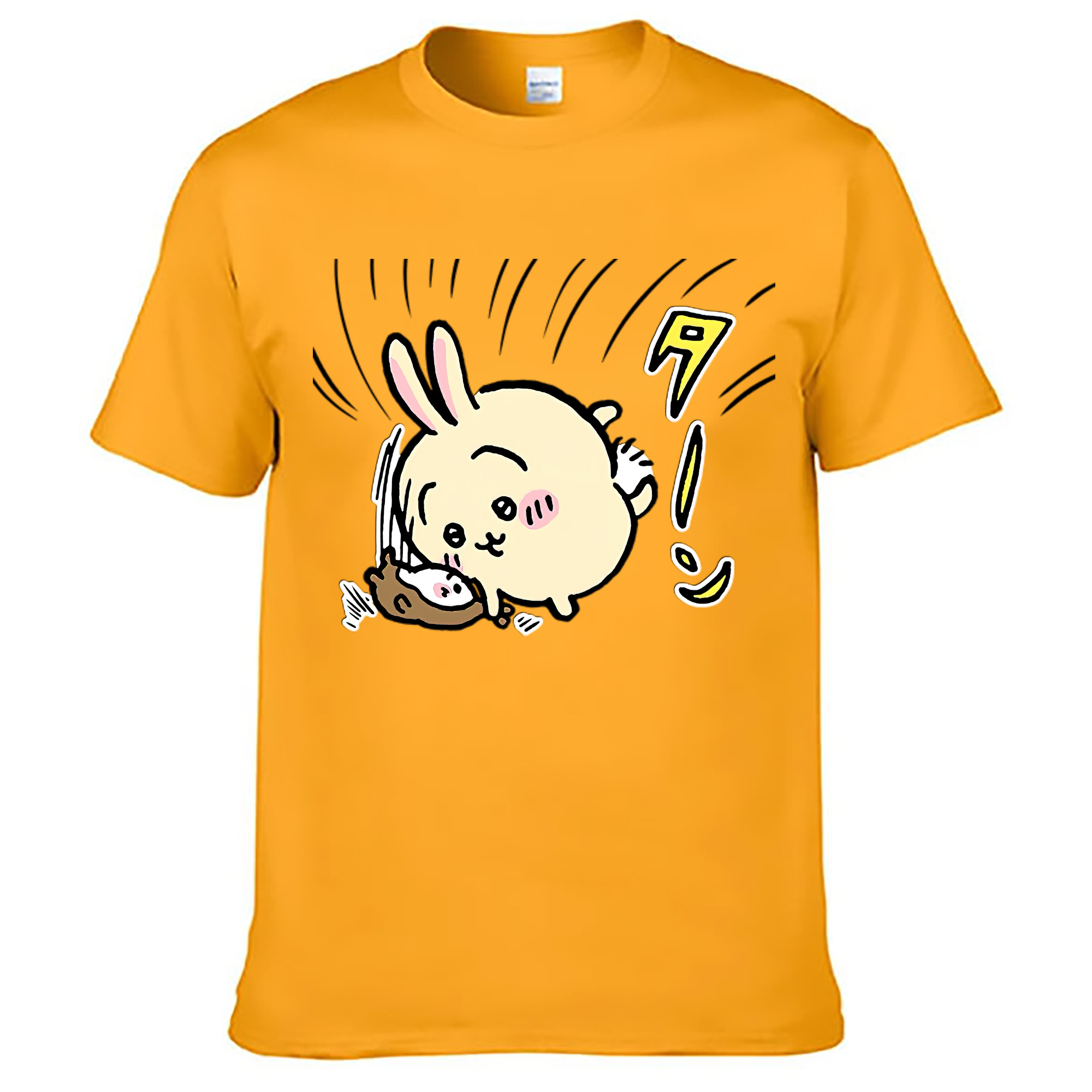 （画像用） ちいかわ うさぎ Chii-kawa usagi レディースカジュアルプリントTシャツ（綿100％）