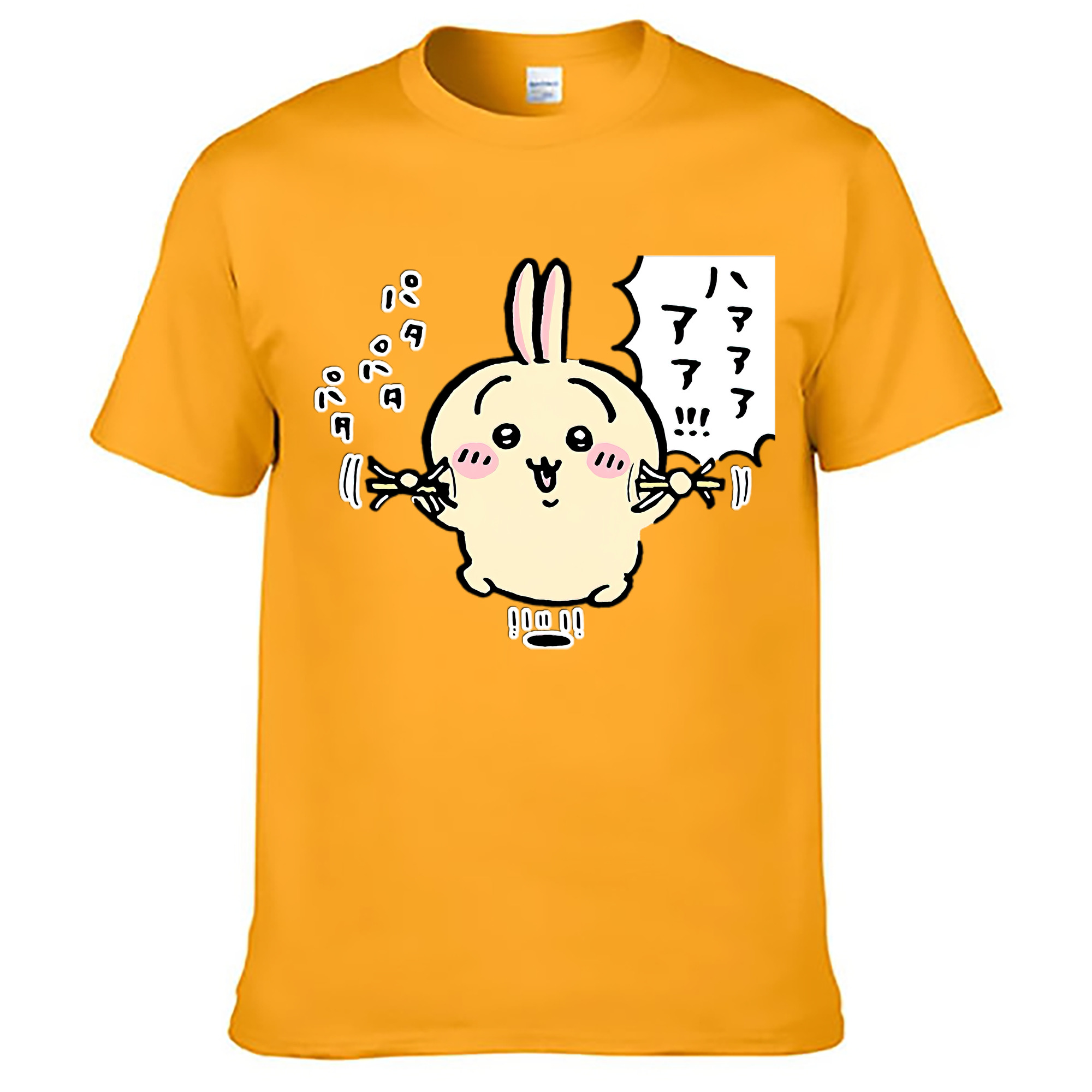 （画像用） ちいかわ うさぎ Chii-kawa usagi レディースカジュアルプリントTシャツ（綿100％）
