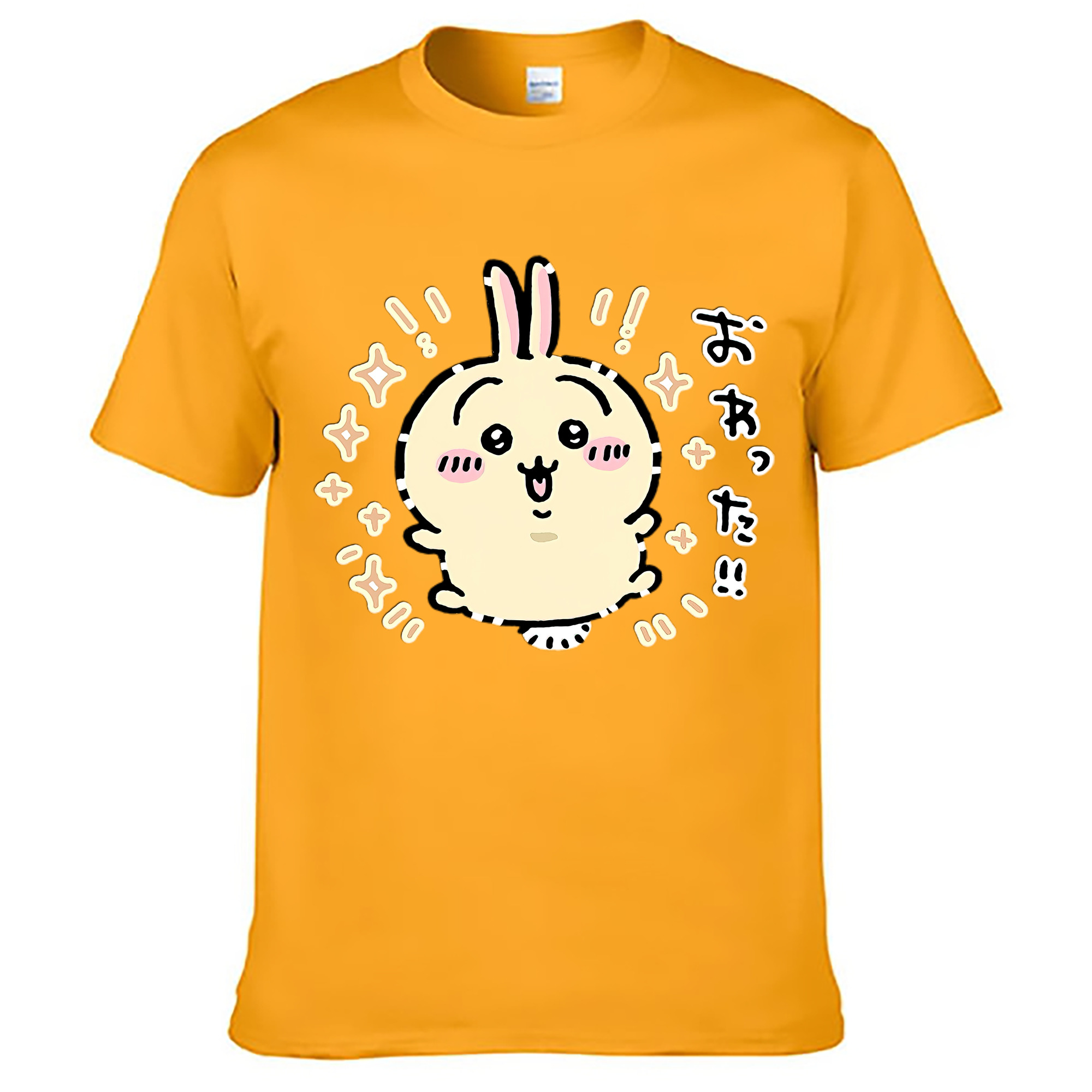 （画像用） ちいかわ うさぎ Chii-kawa usagi レディースカジュアルプリントTシャツ（綿100％）