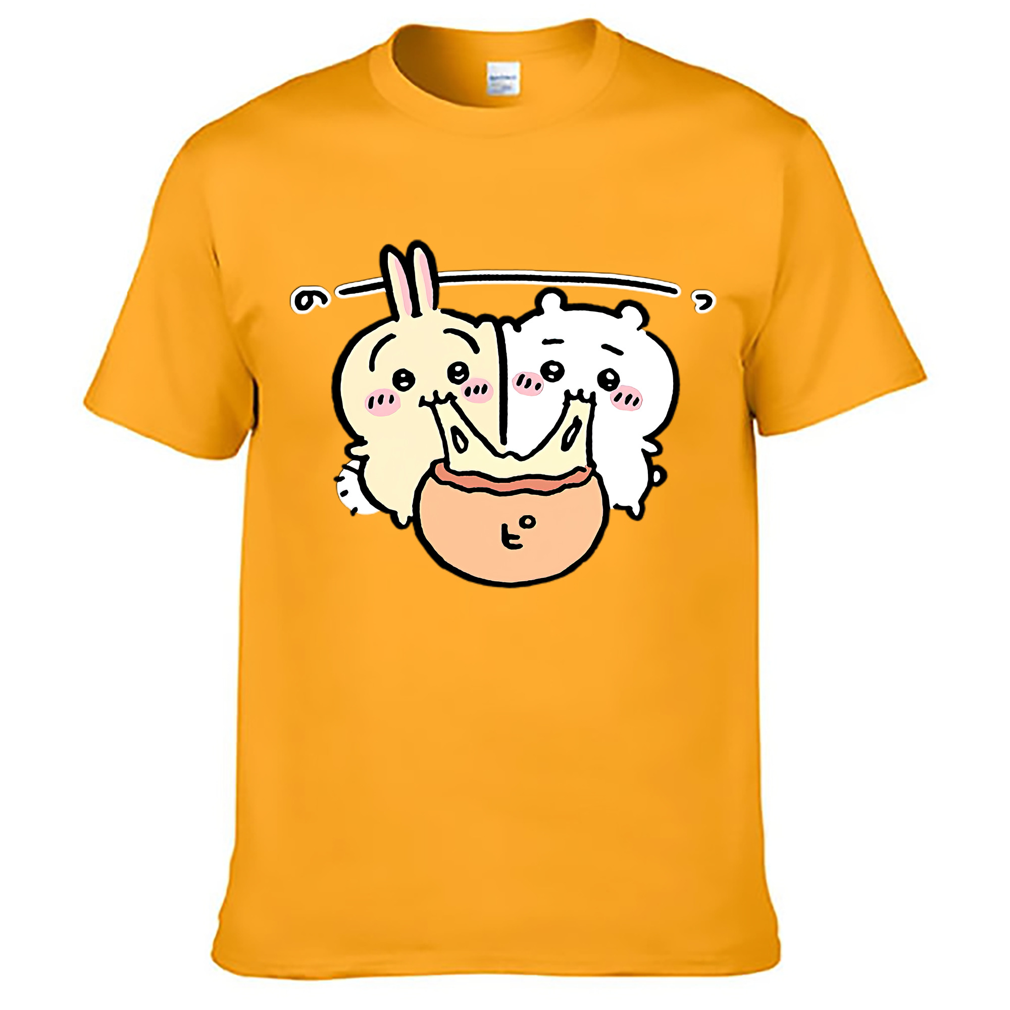 （画像用） ちいかわ うさぎ Chii-kawa usagi レディースカジュアルプリントTシャツ（綿100％）