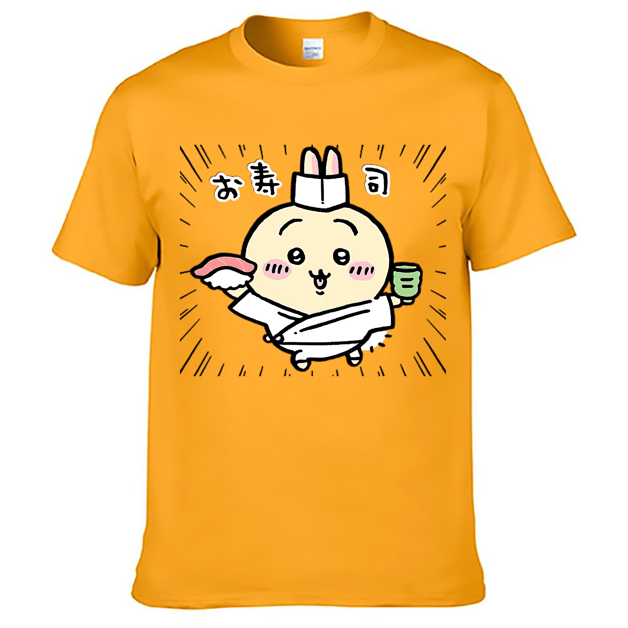 （画像用） ちいかわ うさぎ Chii-kawa usagi レディースカジュアルプリントTシャツ（綿100％）