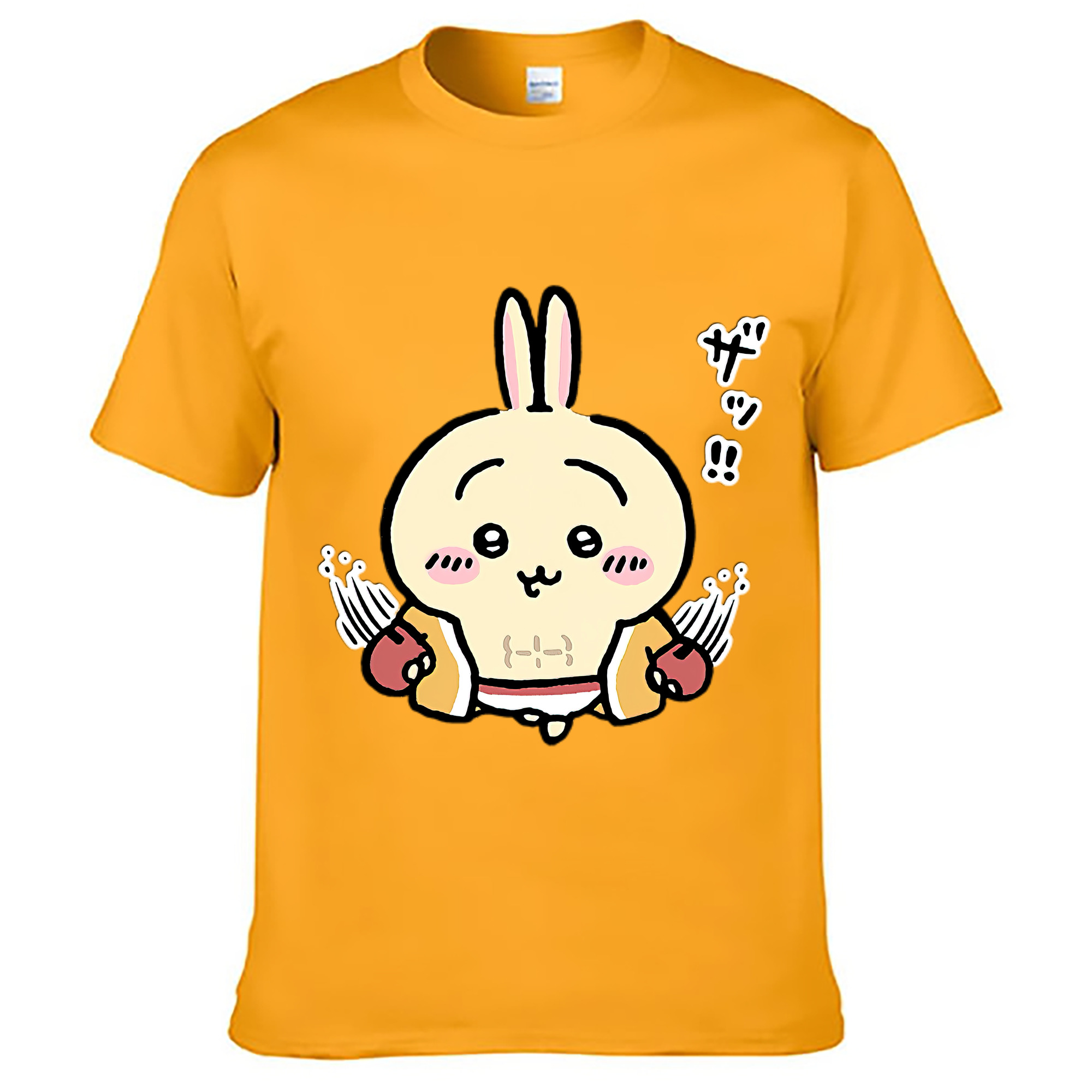 （画像用） ちいかわ うさぎ Chii-kawa usagi レディースカジュアルプリントTシャツ（綿100％）