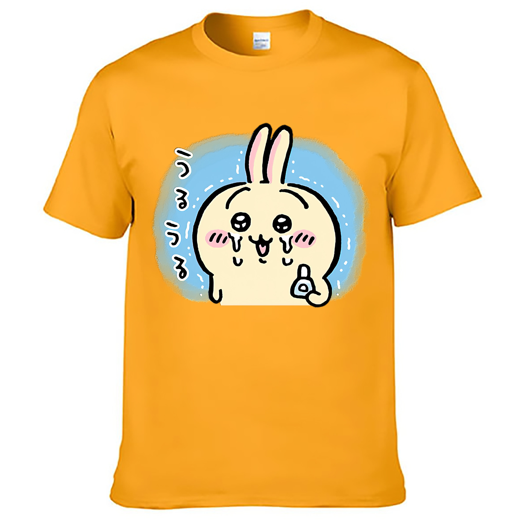 （画像用） ちいかわ うさぎ Chii-kawa usagi レディースカジュアルプリントTシャツ（綿100％）