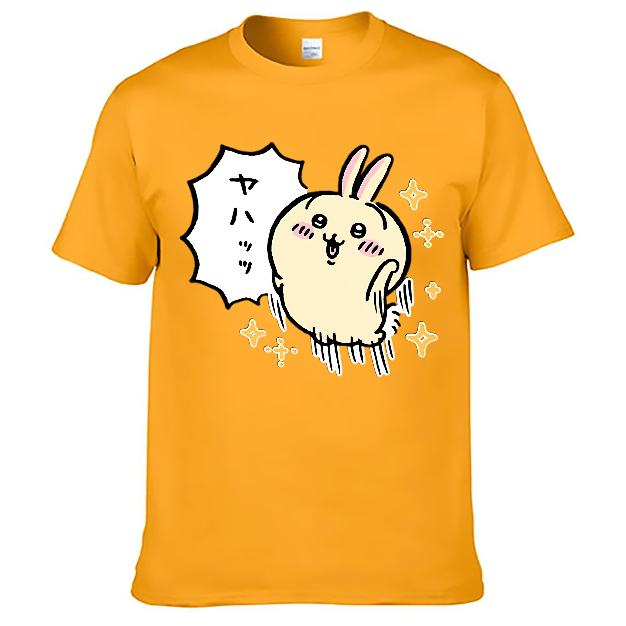（画像用） ちいかわ うさぎ Chii-kawa usagi レディースカジュアルプリントTシャツ（綿100％）