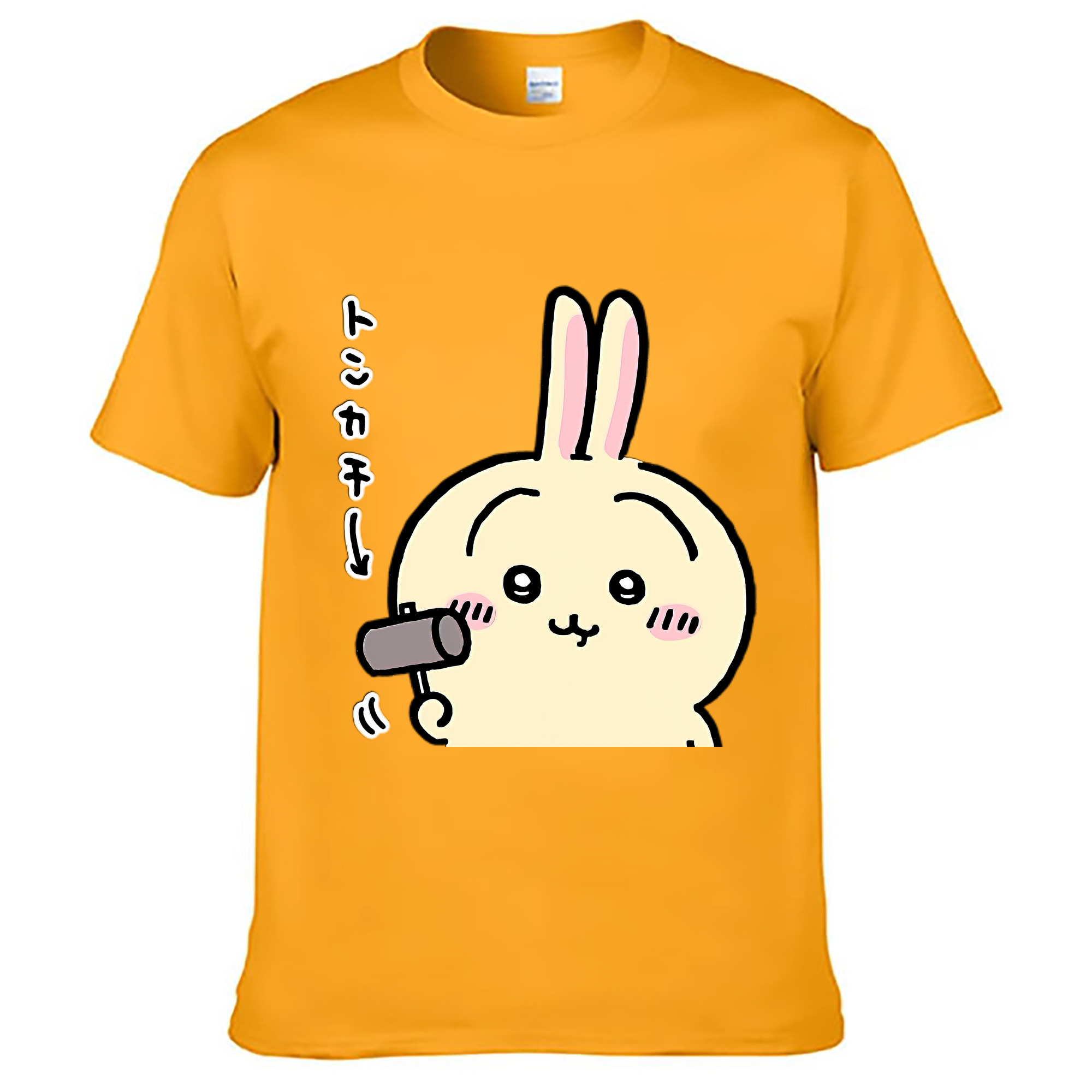 （画像用） ちいかわ うさぎ Chii-kawa usagi レディースカジュアルプリントTシャツ（綿100％）