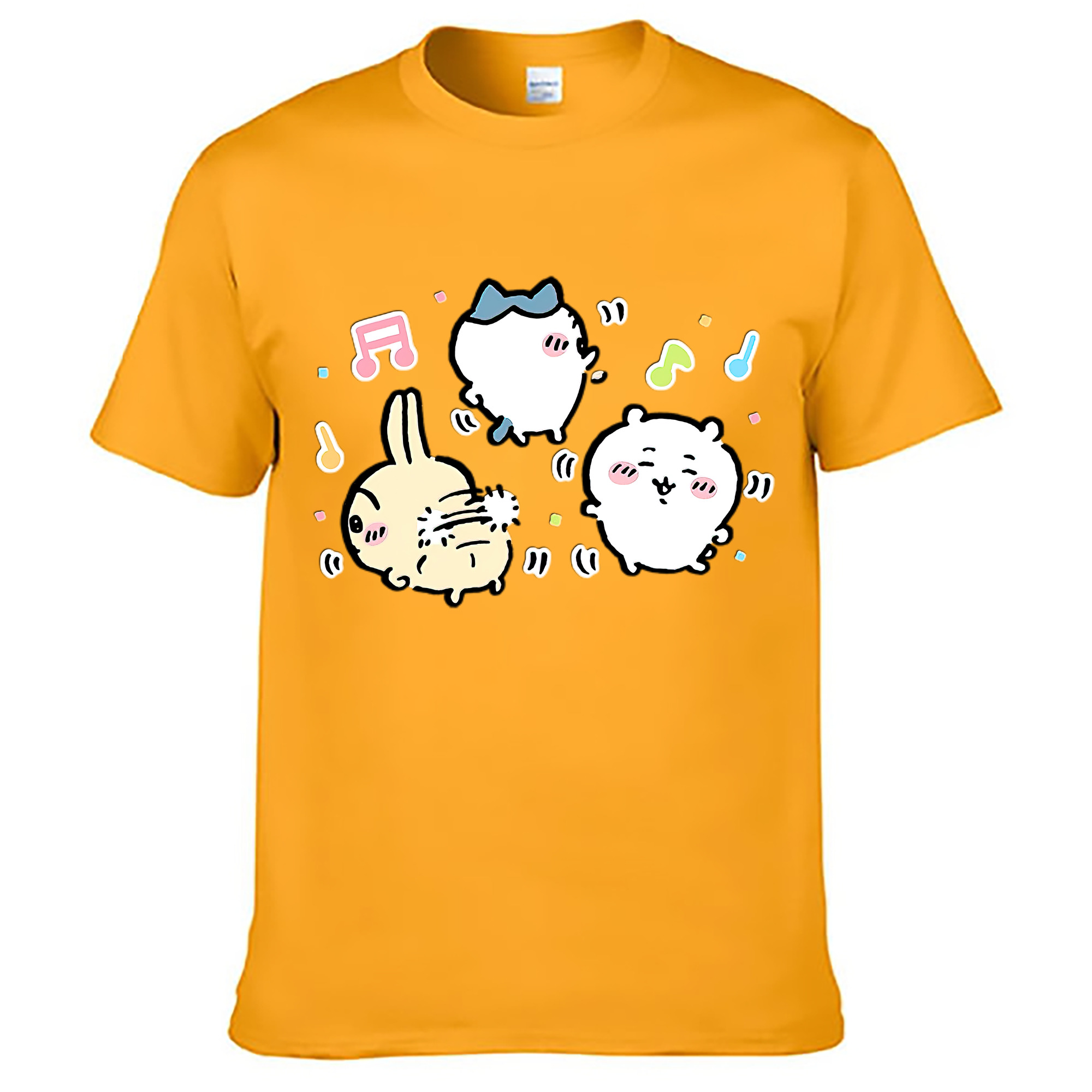 （画像用） ちいかわ うさぎ Chii-kawa usagi レディースカジュアルプリントTシャツ（綿100％）