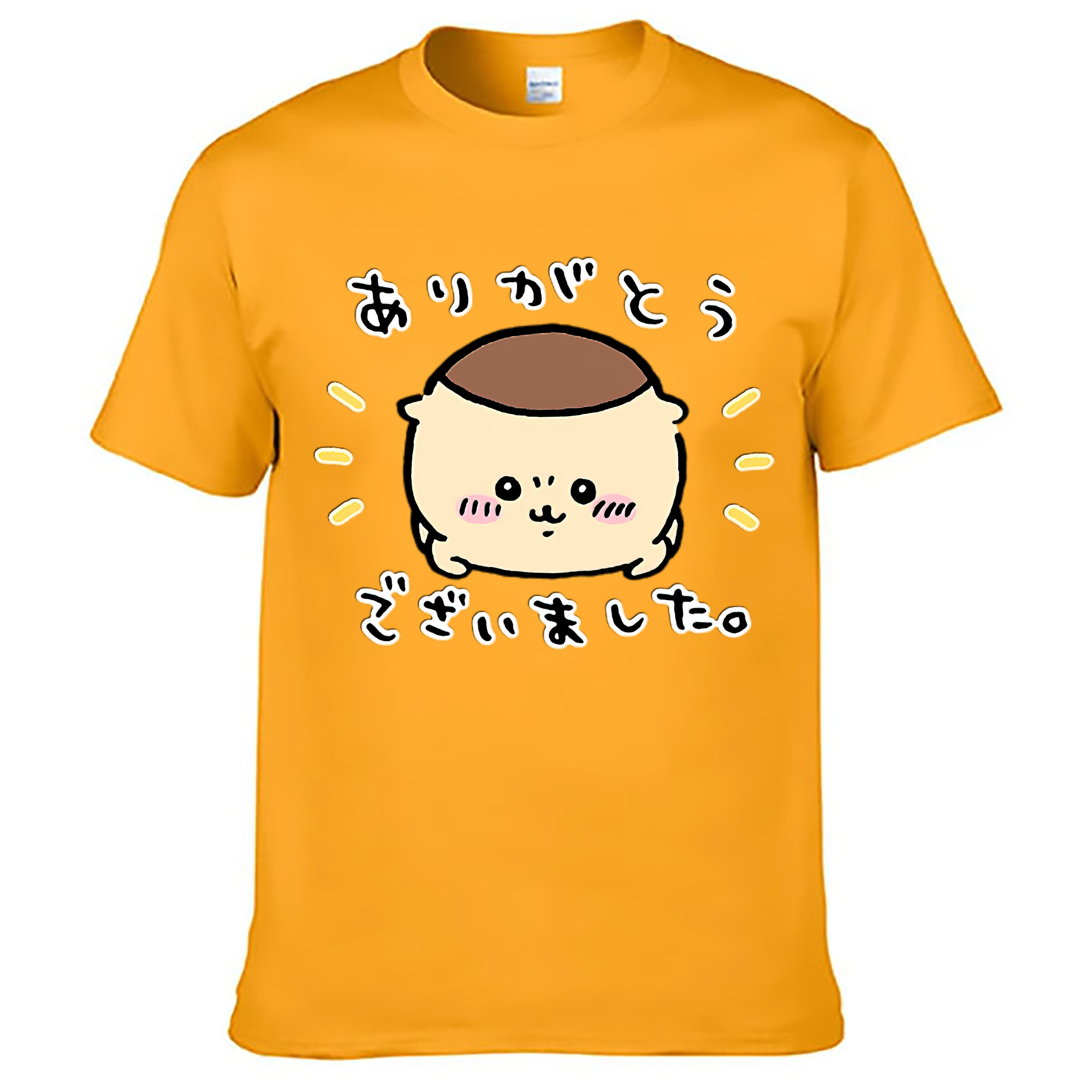 （画像用） ちいかわ くりまんじゅう Chii-kawa kuri manjū レディースカジュアルプリントTシャツ（綿100％）
