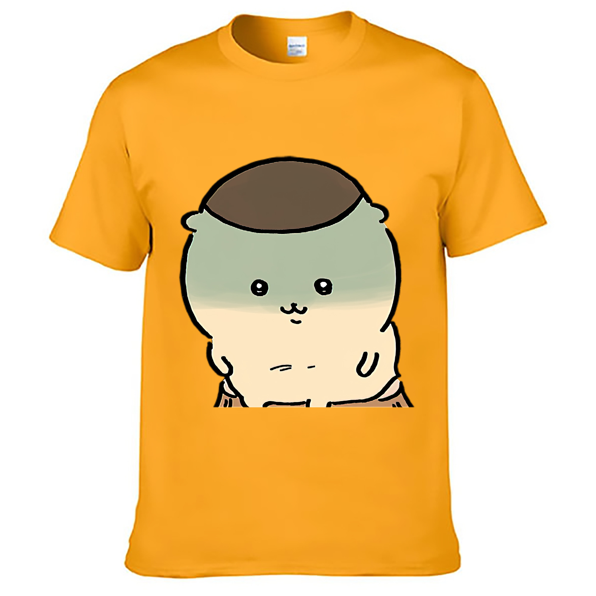 （画像用） ちいかわ くりまんじゅう Chii-kawa kuri manjū レディースカジュアルプリントTシャツ（綿100％）