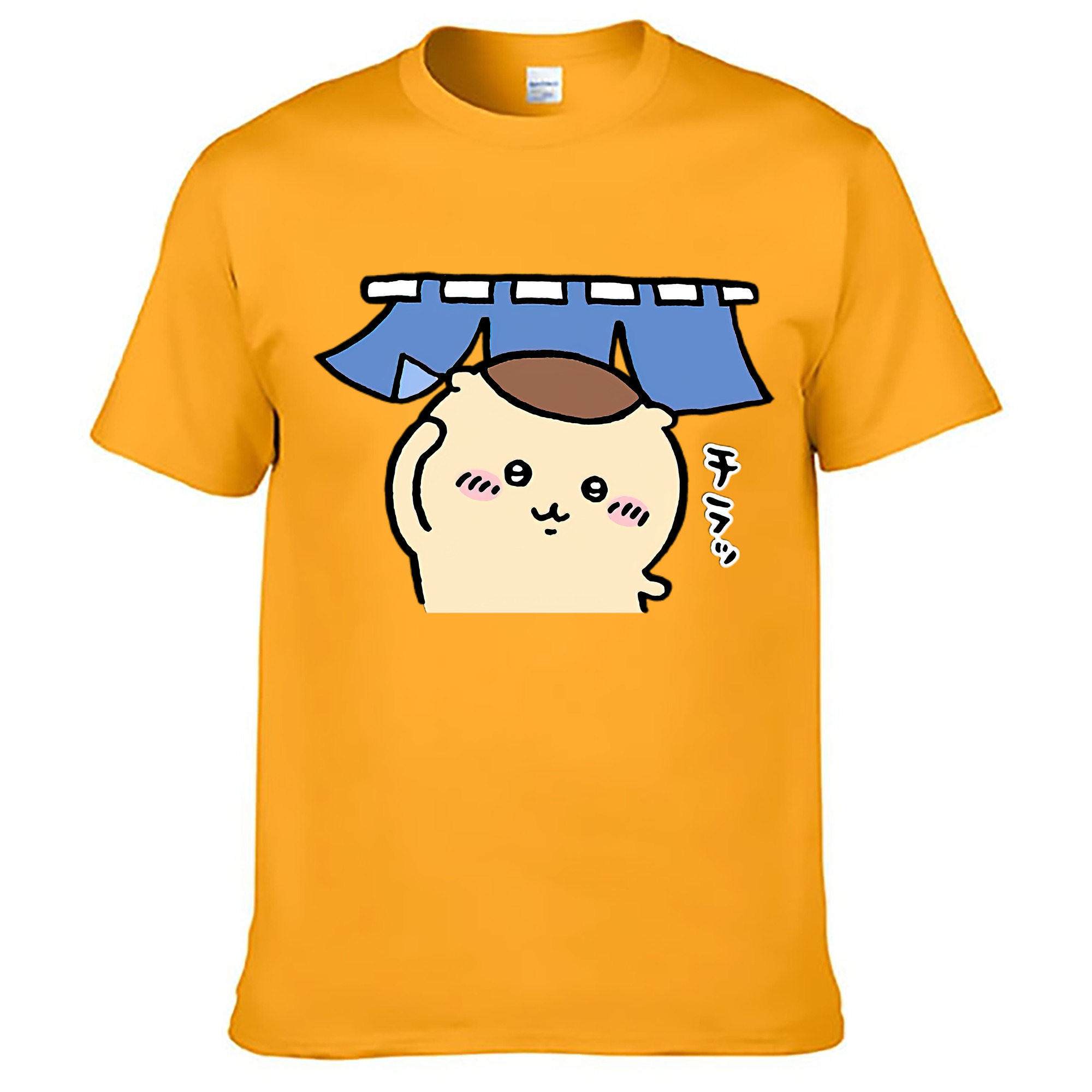 （画像用） ちいかわ くりまんじゅう Chii-kawa kuri manjū レディースカジュアルプリントTシャツ（綿100％）