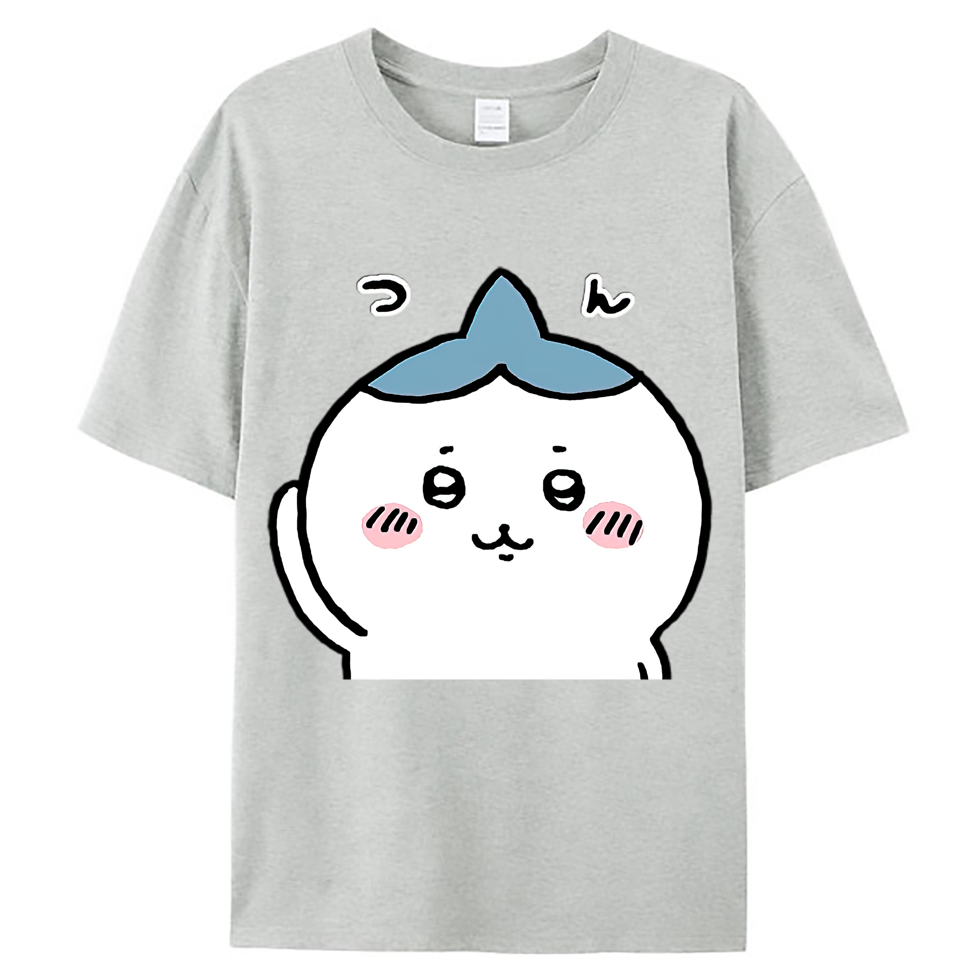 （画像用） ちいかわ ハチワレ Chii-kawa hachiware レディースカジュアルプリントTシャツ（綿100％）