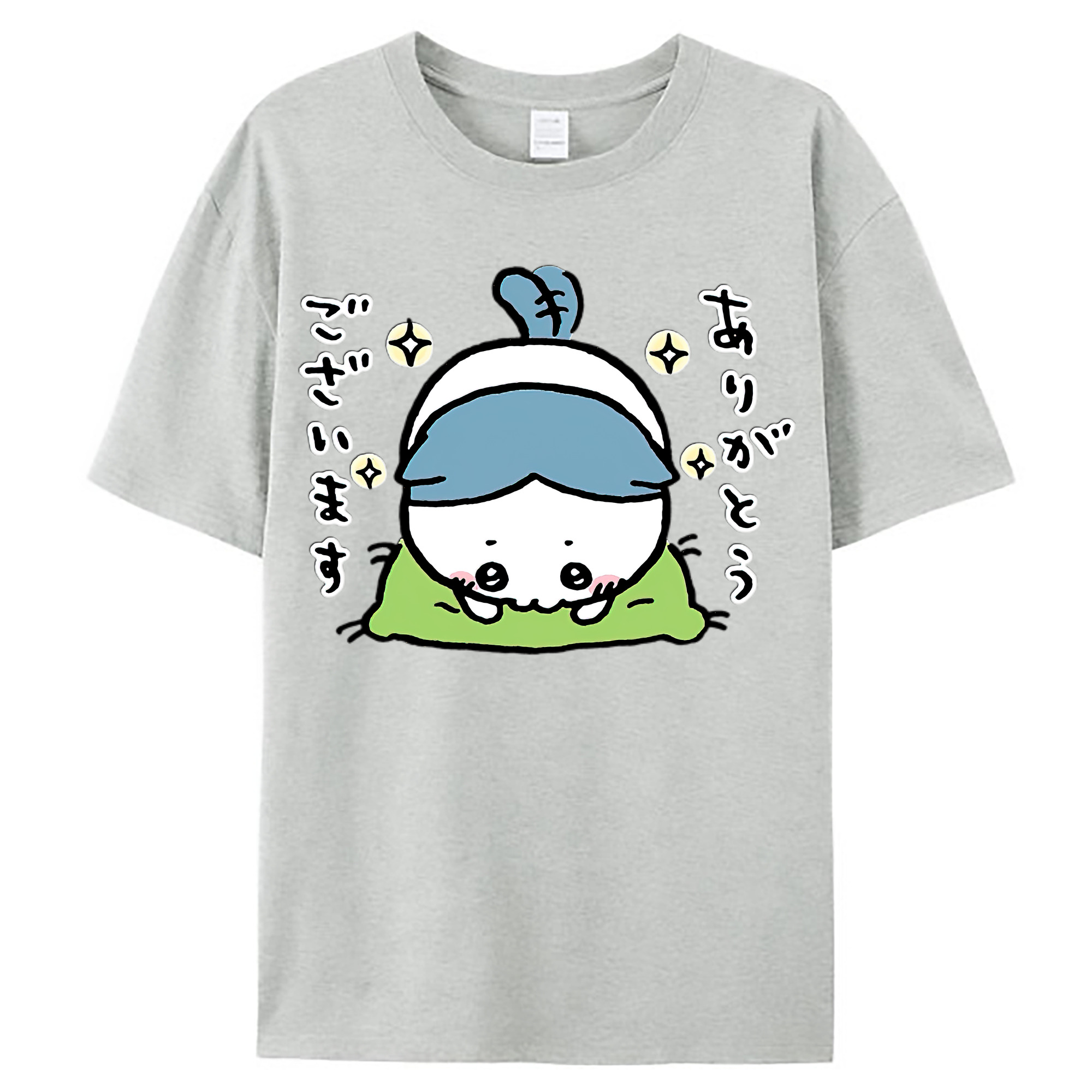 （画像用） ちいかわ ハチワレ Chii-kawa hachiware レディースカジュアルプリントTシャツ（綿100％）