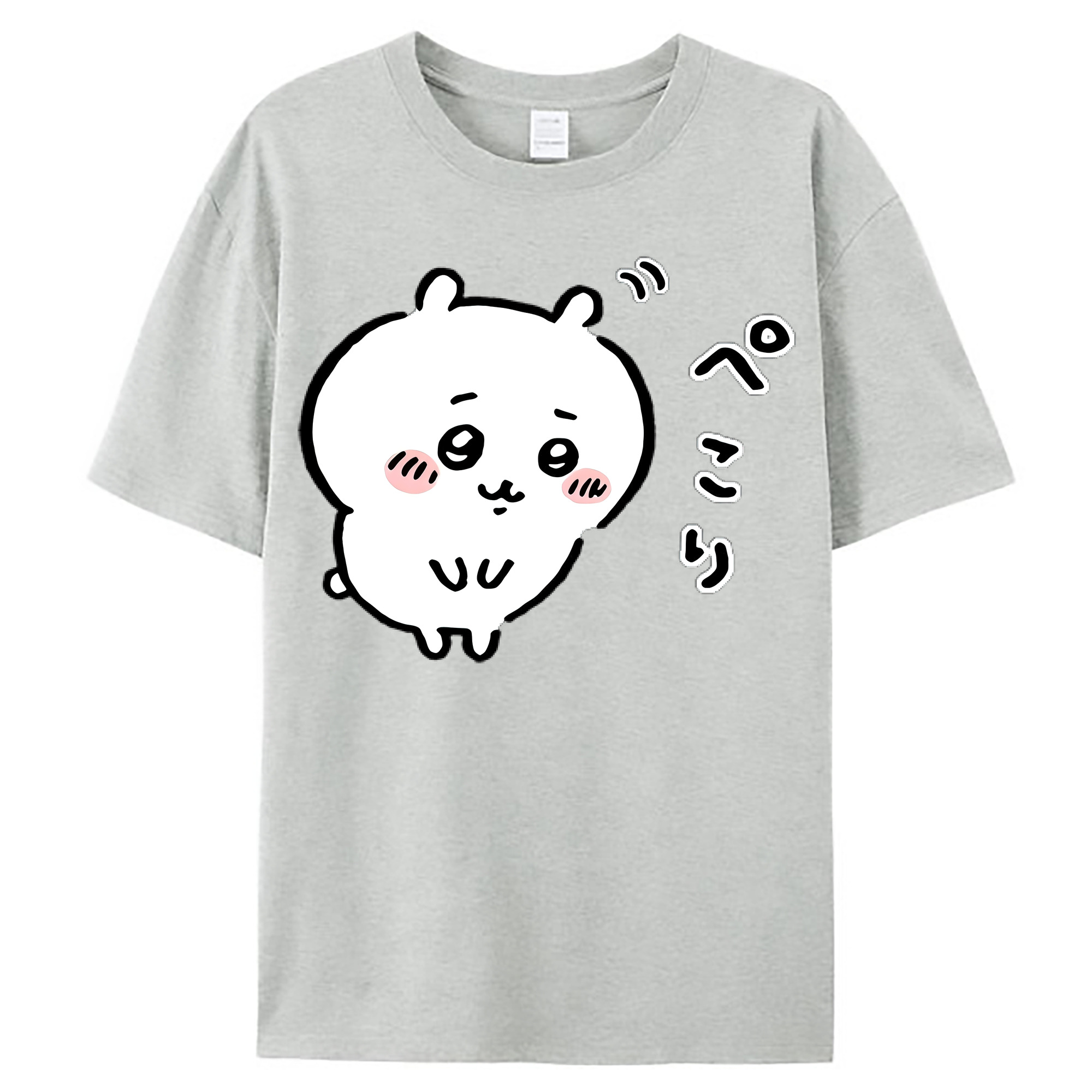 （画像用） ちいかわ ちいかわ Chii-kawa chiikawa レディースカジュアルプリントTシャツ（綿100％）