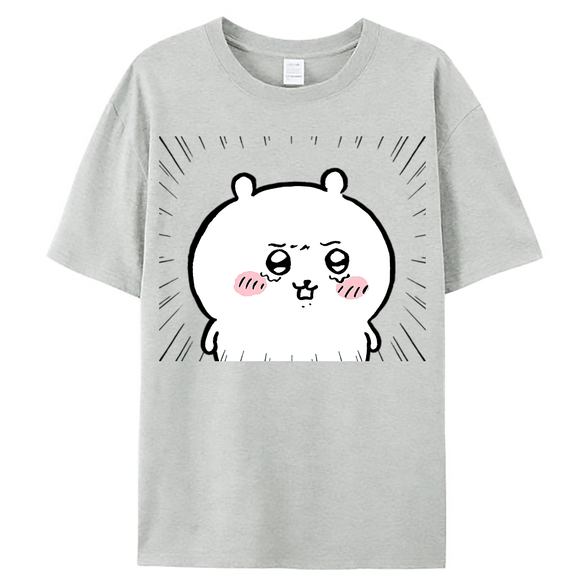 （画像用） ちいかわ ちいかわ Chii-kawa chiikawa レディースカジュアルプリントTシャツ（綿100％）