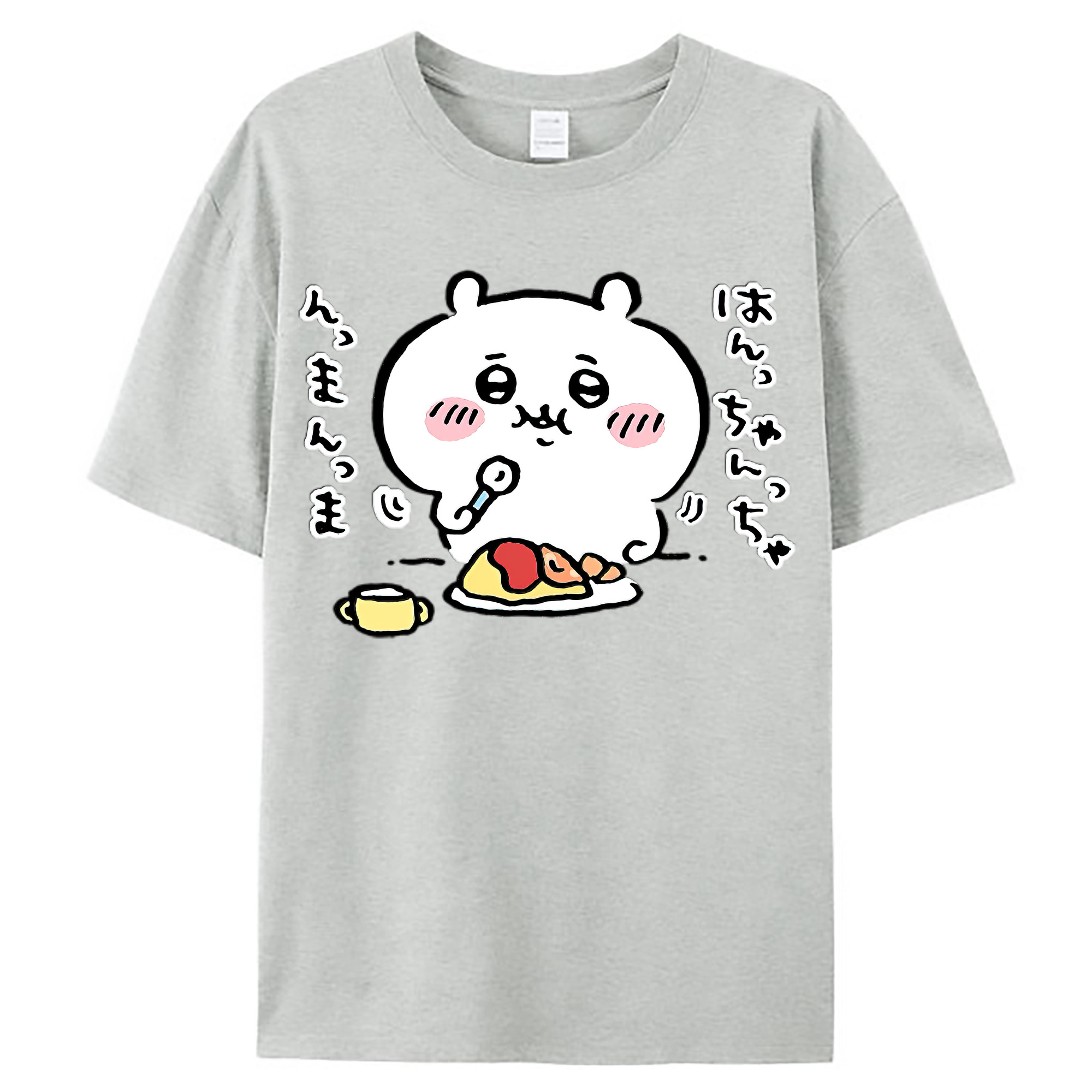 （画像用） ちいかわ ちいかわ Chii-kawa chiikawa レディースカジュアルプリントTシャツ（綿100％）