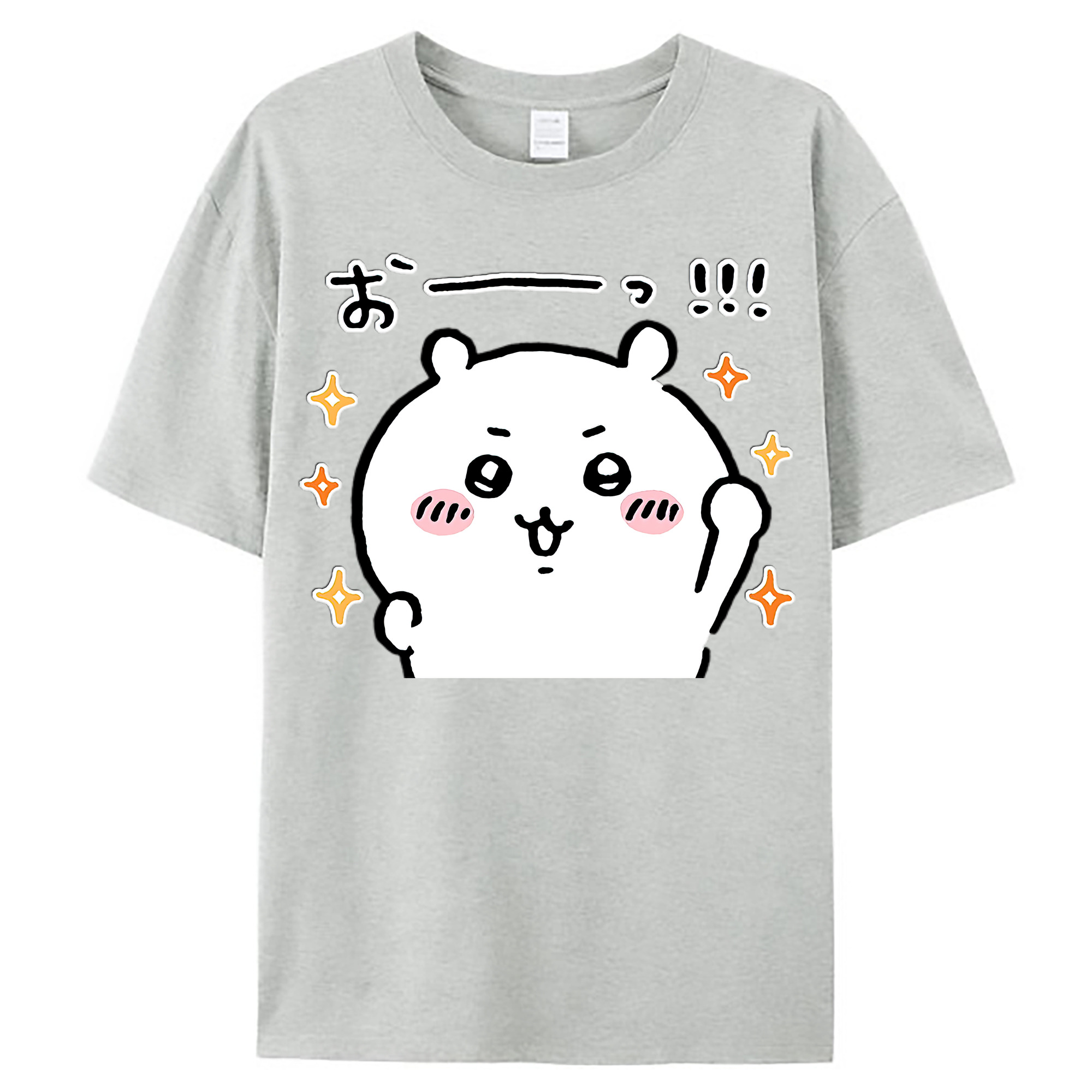 （画像用） ちいかわ ちいかわ Chii-kawa chiikawa レディースカジュアルプリントTシャツ（綿100％）
