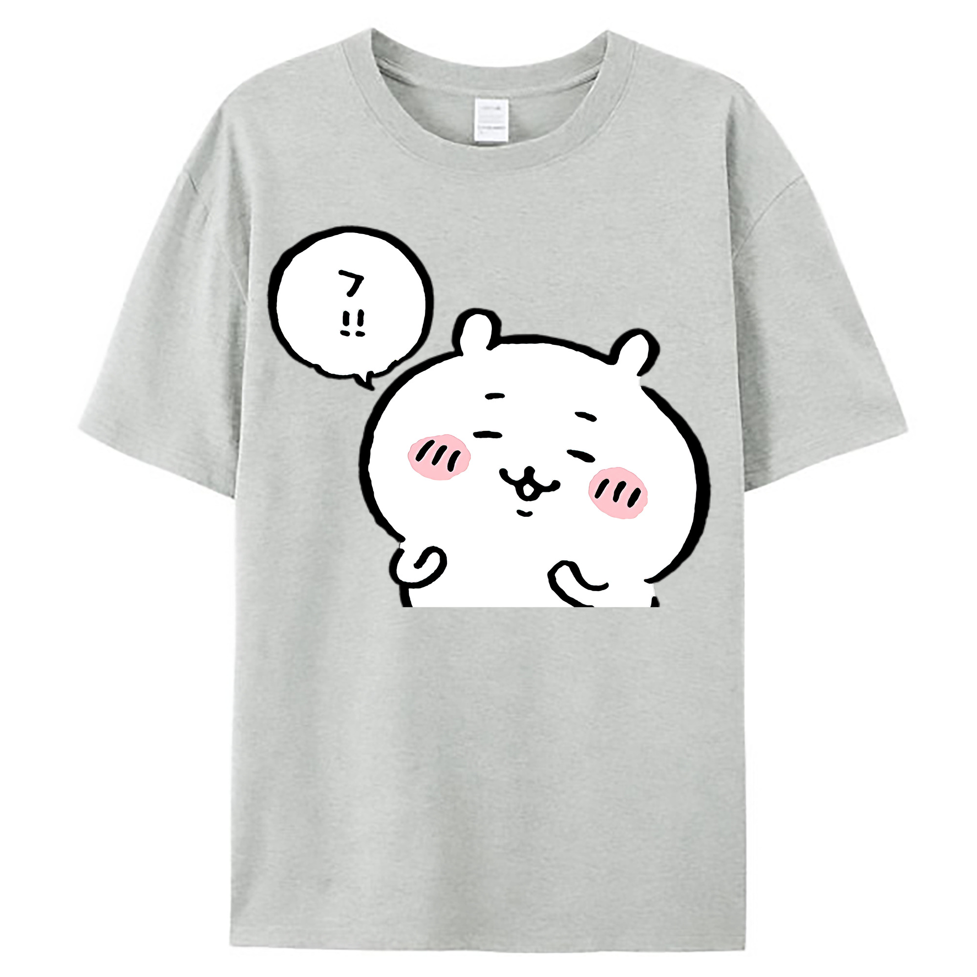 （画像用） ちいかわ ちいかわ Chii-kawa chiikawa レディースカジュアルプリントTシャツ（綿100％）