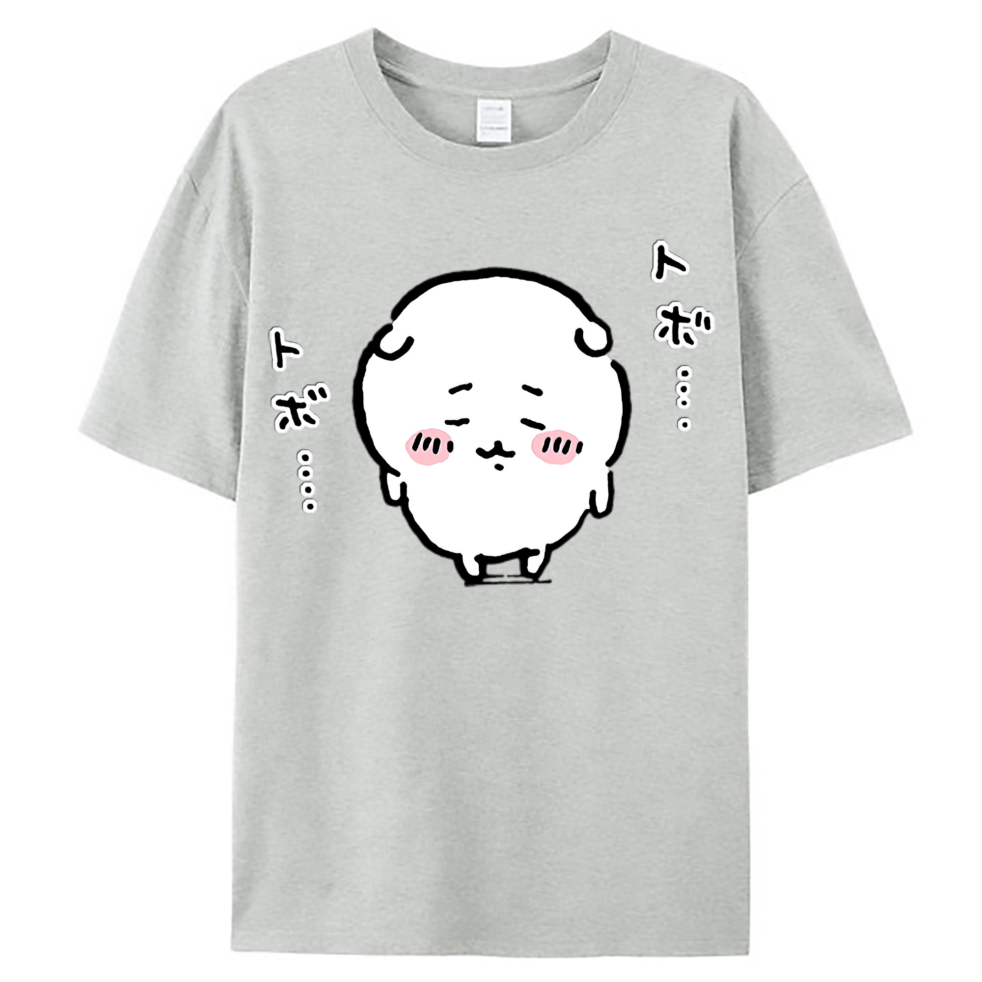 （画像用） ちいかわ ちいかわ Chii-kawa chiikawa レディースカジュアルプリントTシャツ（綿100％）