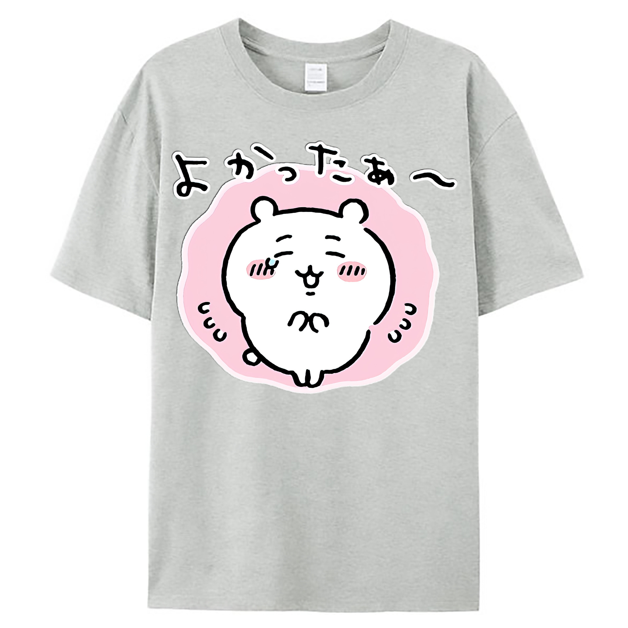 （画像用） ちいかわ ちいかわ Chii-kawa chiikawa レディースカジュアルプリントTシャツ（綿100％）