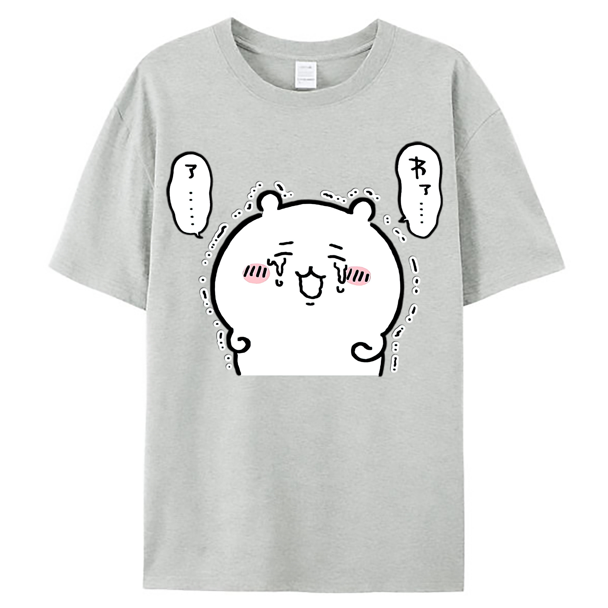 （画像用） ちいかわ ちいかわ Chii-kawa chiikawa レディースカジュアルプリントTシャツ（綿100％）