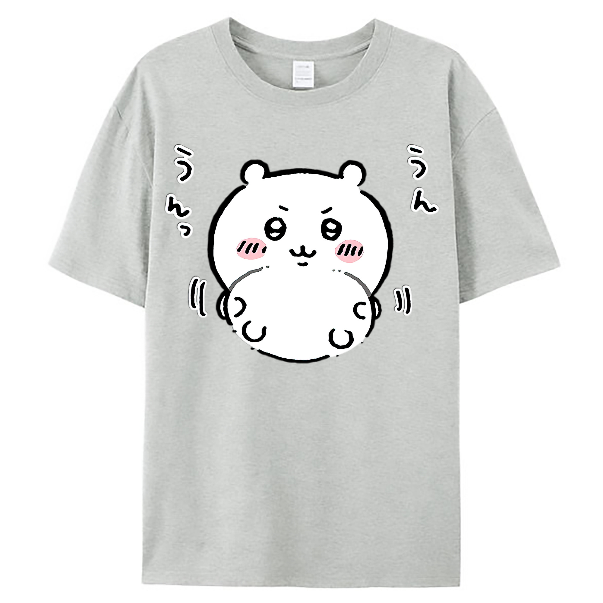 （画像用） ちいかわ ちいかわ Chii-kawa chiikawa レディースカジュアルプリントTシャツ（綿100％）