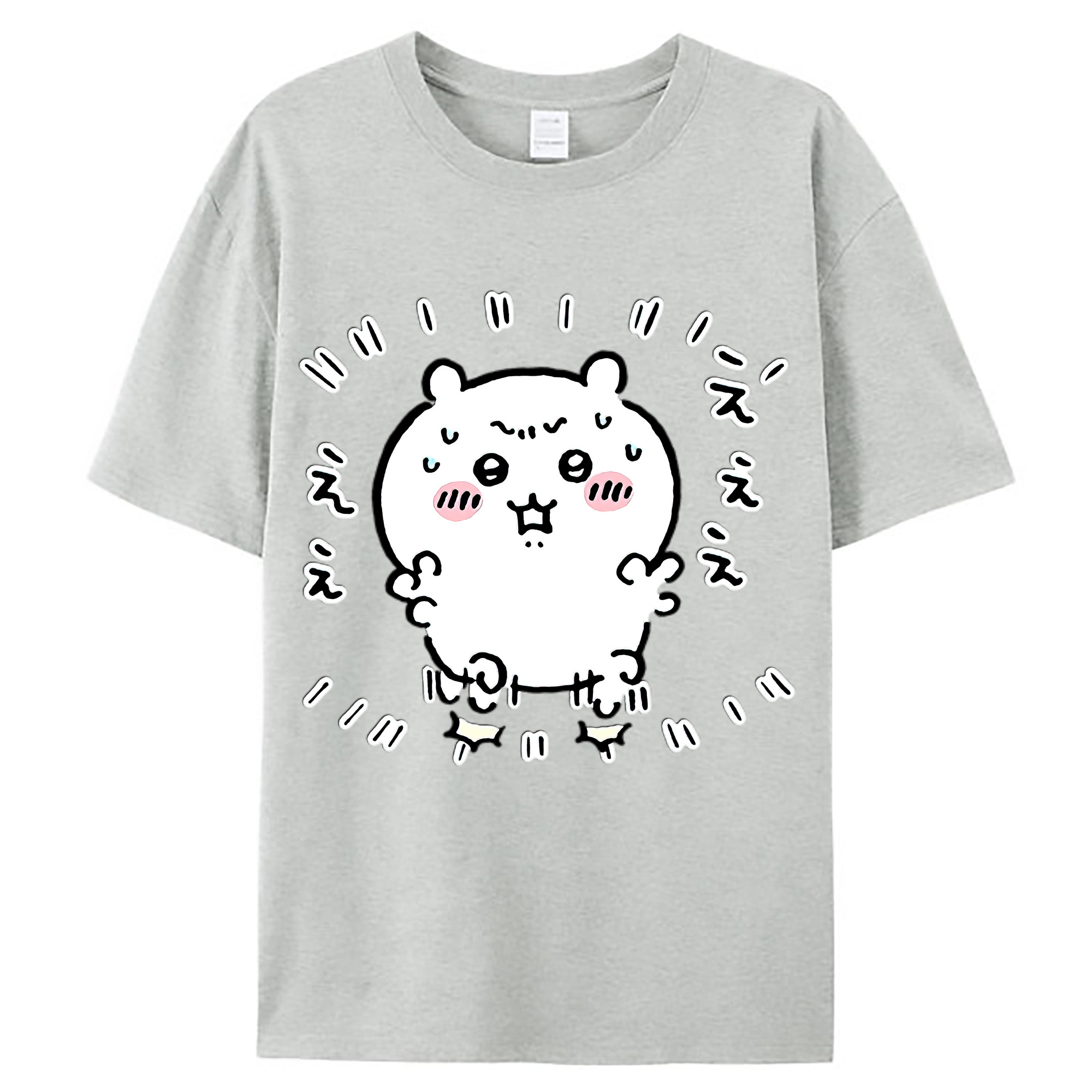 （画像用） ちいかわ ちいかわ Chii-kawa chiikawa レディースカジュアルプリントTシャツ（綿100％）