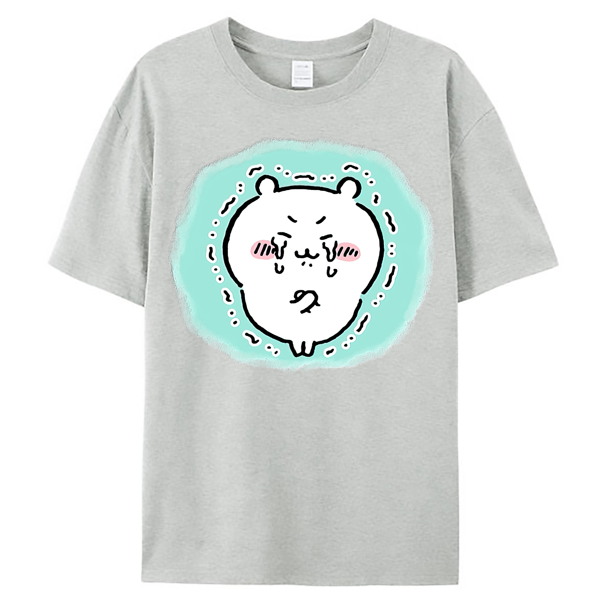 （画像用） ちいかわ ちいかわ Chii-kawa chiikawa レディースカジュアルプリントTシャツ（綿100％）