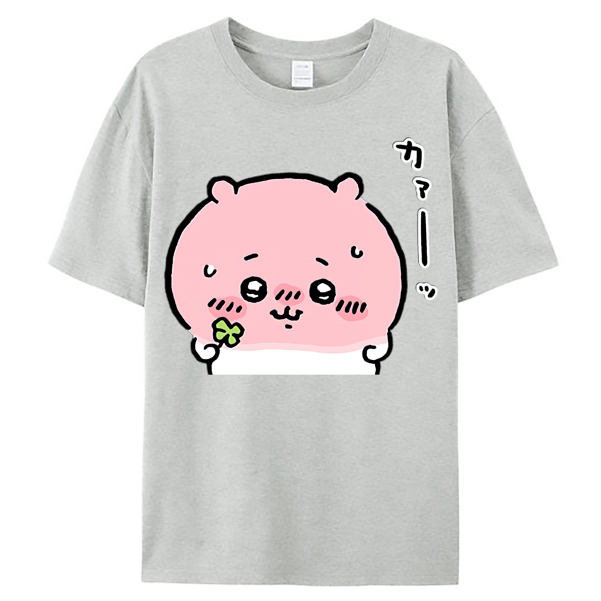 （画像用） ちいかわ ちいかわ Chii-kawa chiikawa レディースカジュアルプリントTシャツ（綿100％）